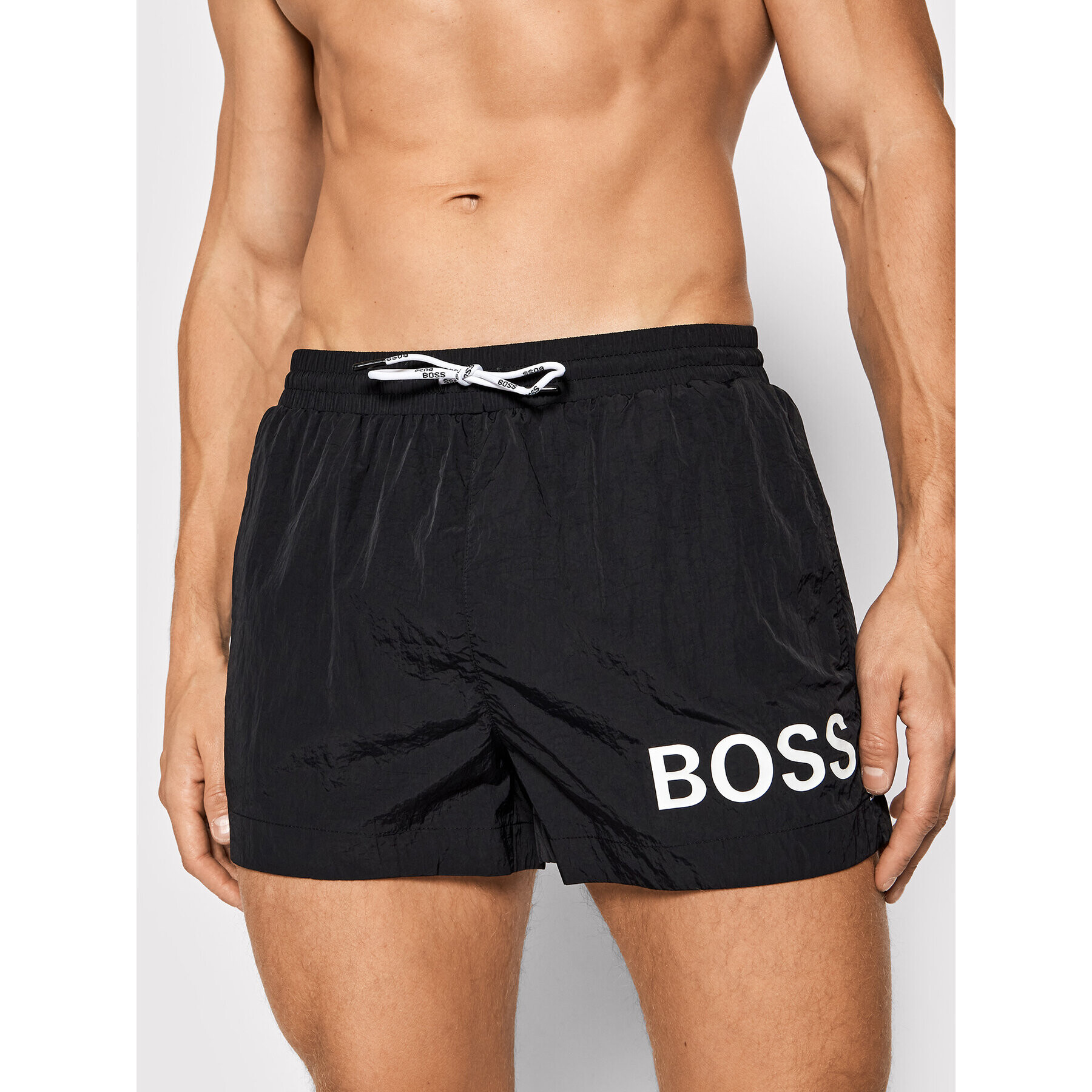 Boss Плувни шорти Mooneye 50437378 Черен Regular Fit - Pepit.bg