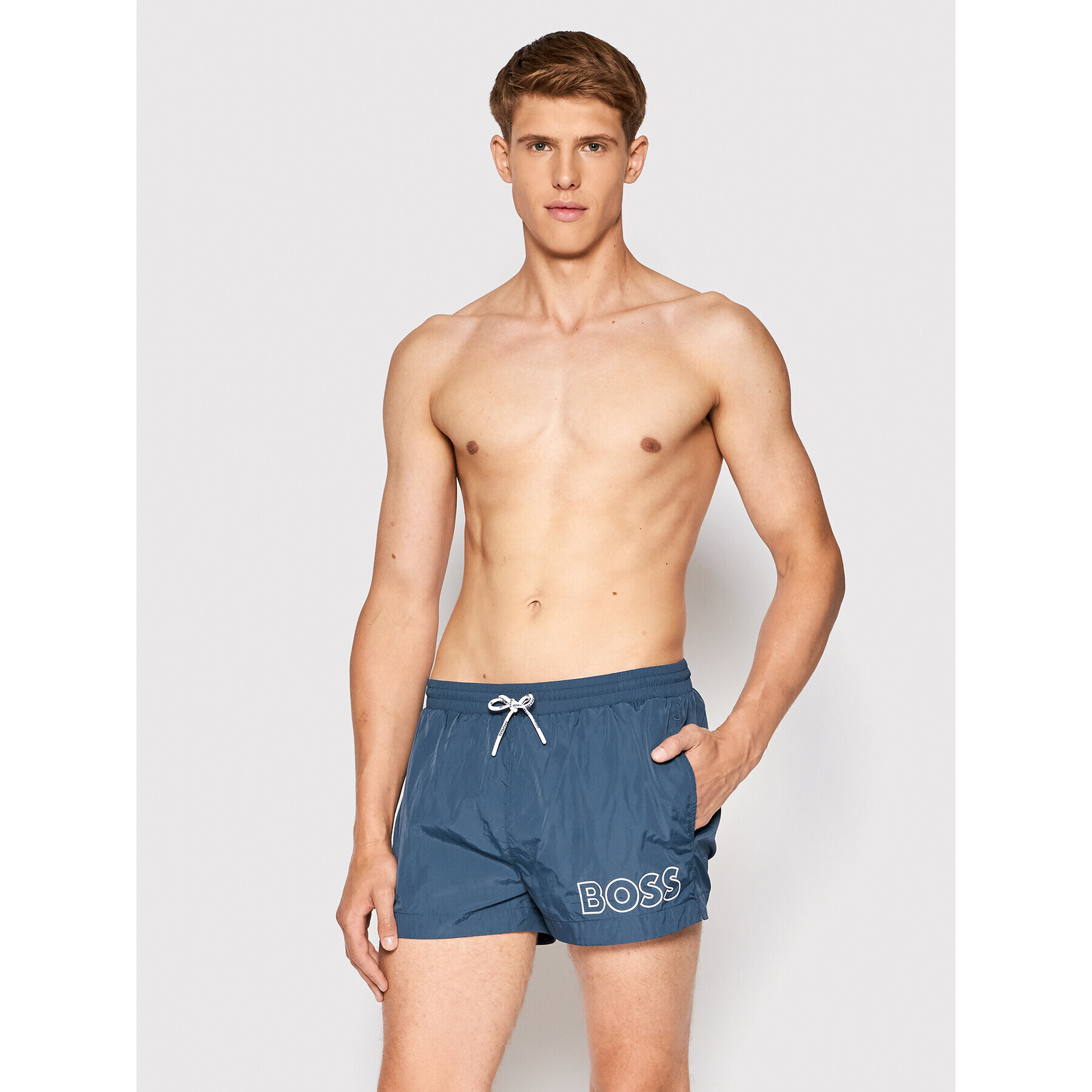 Boss Плувни шорти Mooneye 50469280 Тъмносин Regular Fit - Pepit.bg