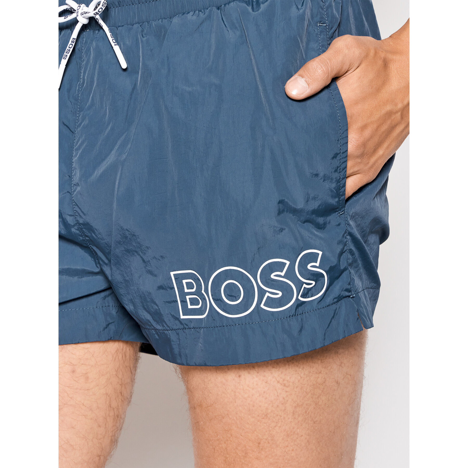 Boss Плувни шорти Mooneye 50469280 Тъмносин Regular Fit - Pepit.bg