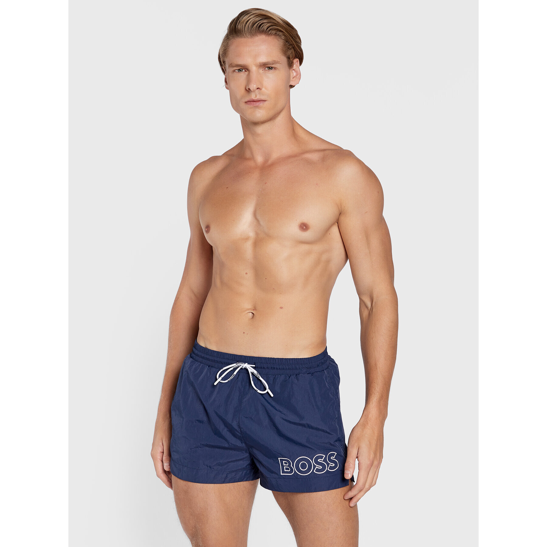 Boss Плувни шорти Mooneye 50469280 Тъмносин Regular Fit - Pepit.bg
