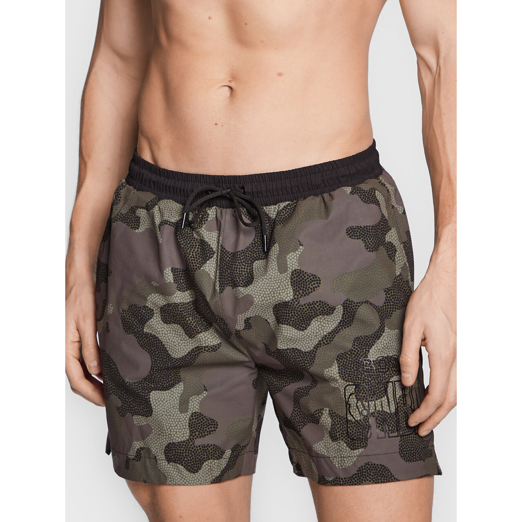 Boss Плувни шорти NBA 4.0 Trunk 50478629 Зелен Regular Fit - Pepit.bg