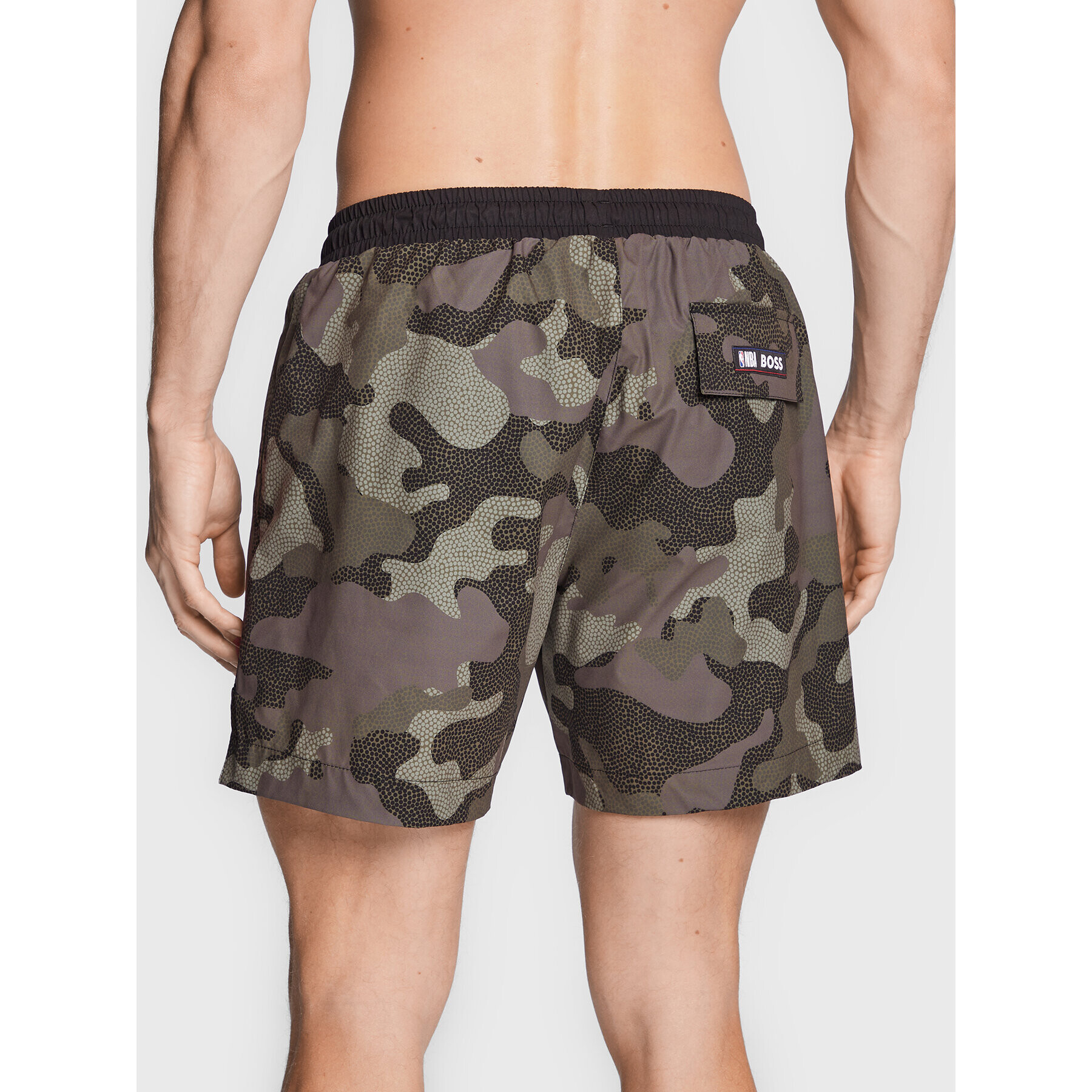 Boss Плувни шорти NBA 4.0 Trunk 50478629 Зелен Regular Fit - Pepit.bg
