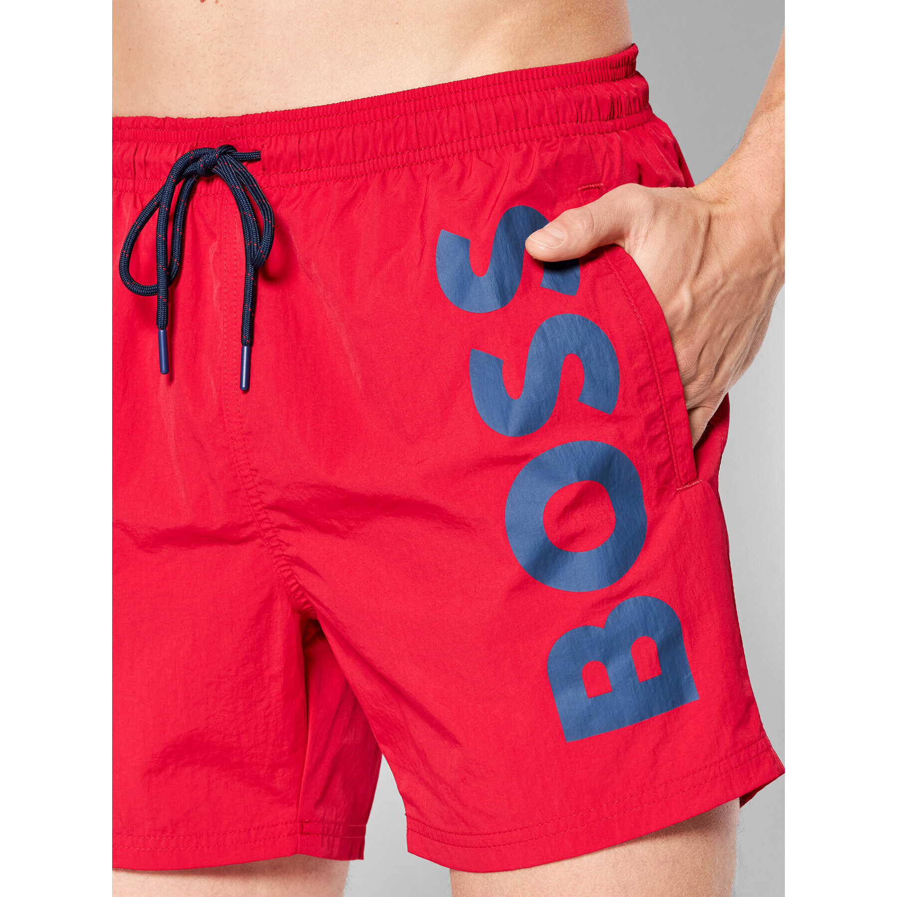 Boss Плувни шорти Octopus 50469594 Червен Regular Fit - Pepit.bg