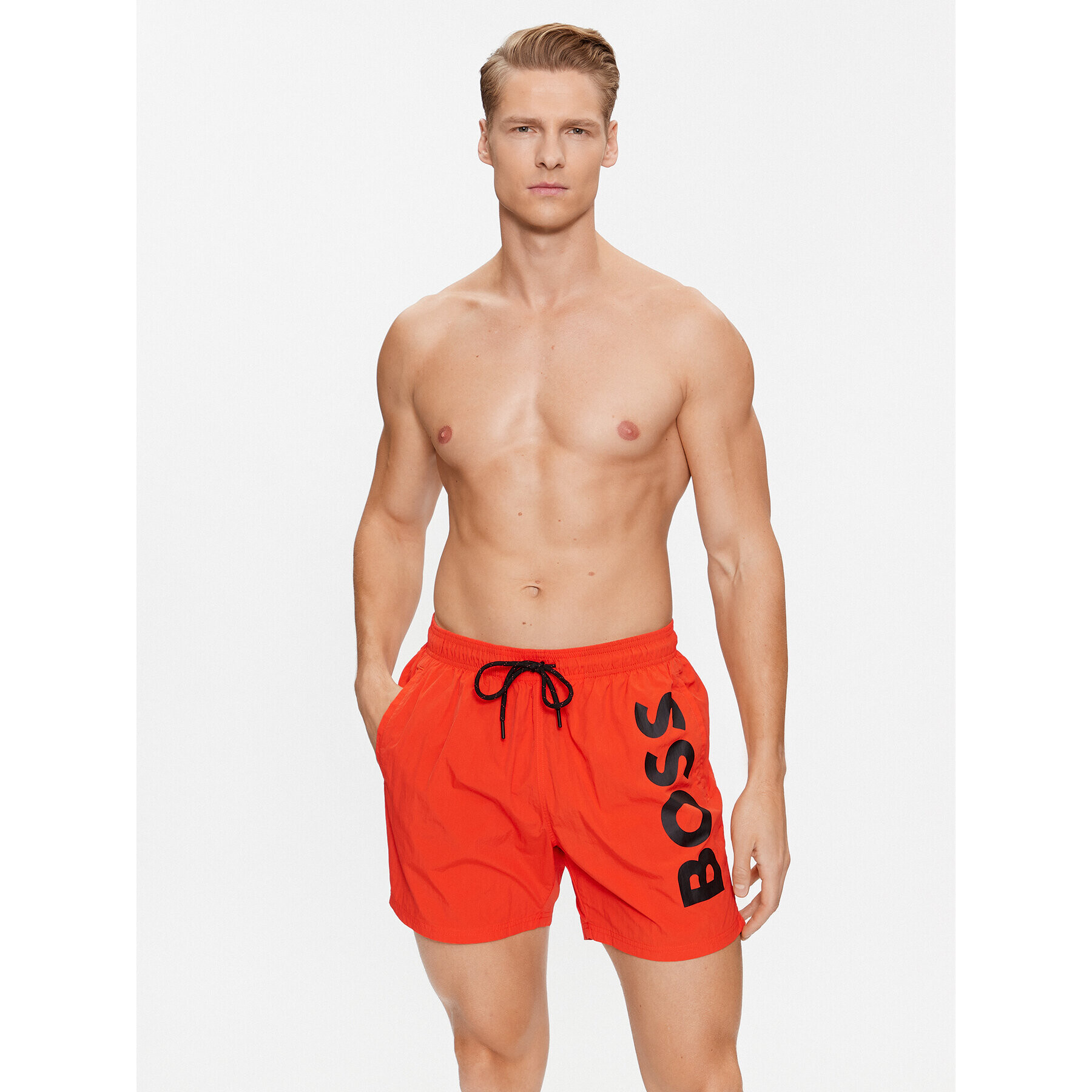 Boss Плувни шорти Octopus 50469594 Оранжев Regular Fit - Pepit.bg