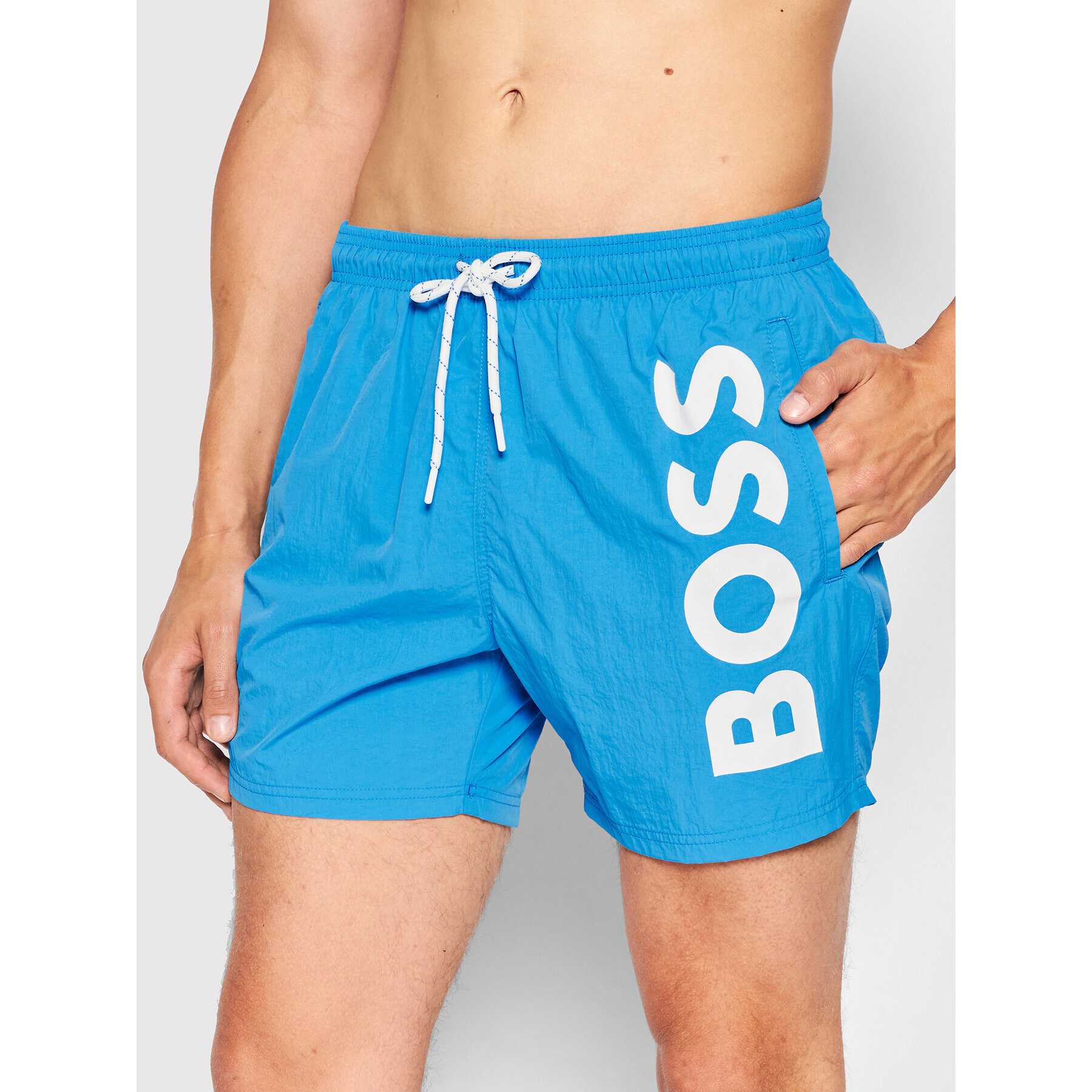 Boss Плувни шорти Octopus 50469594 Син Regular Fit - Pepit.bg
