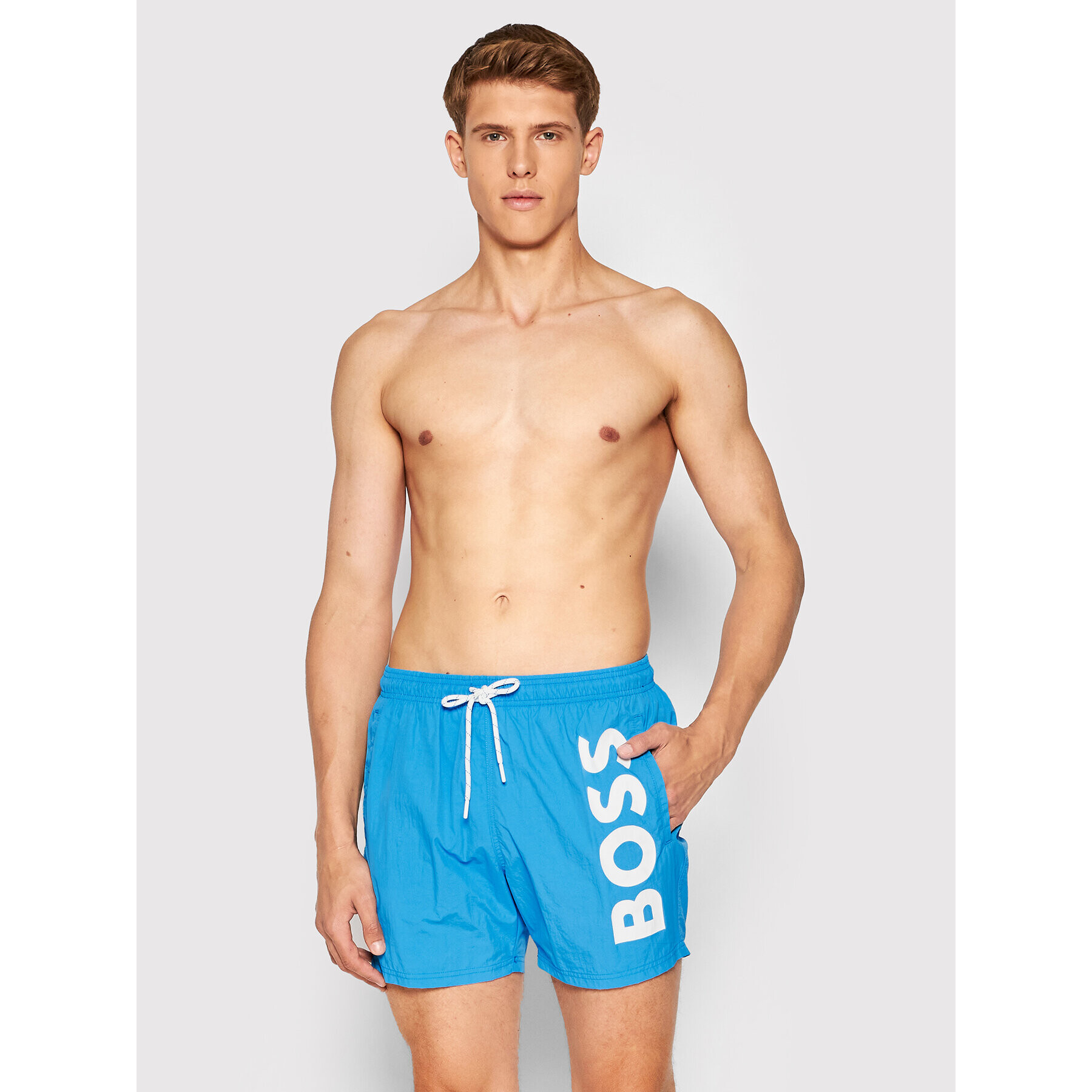 Boss Плувни шорти Octopus 50469594 Син Regular Fit - Pepit.bg