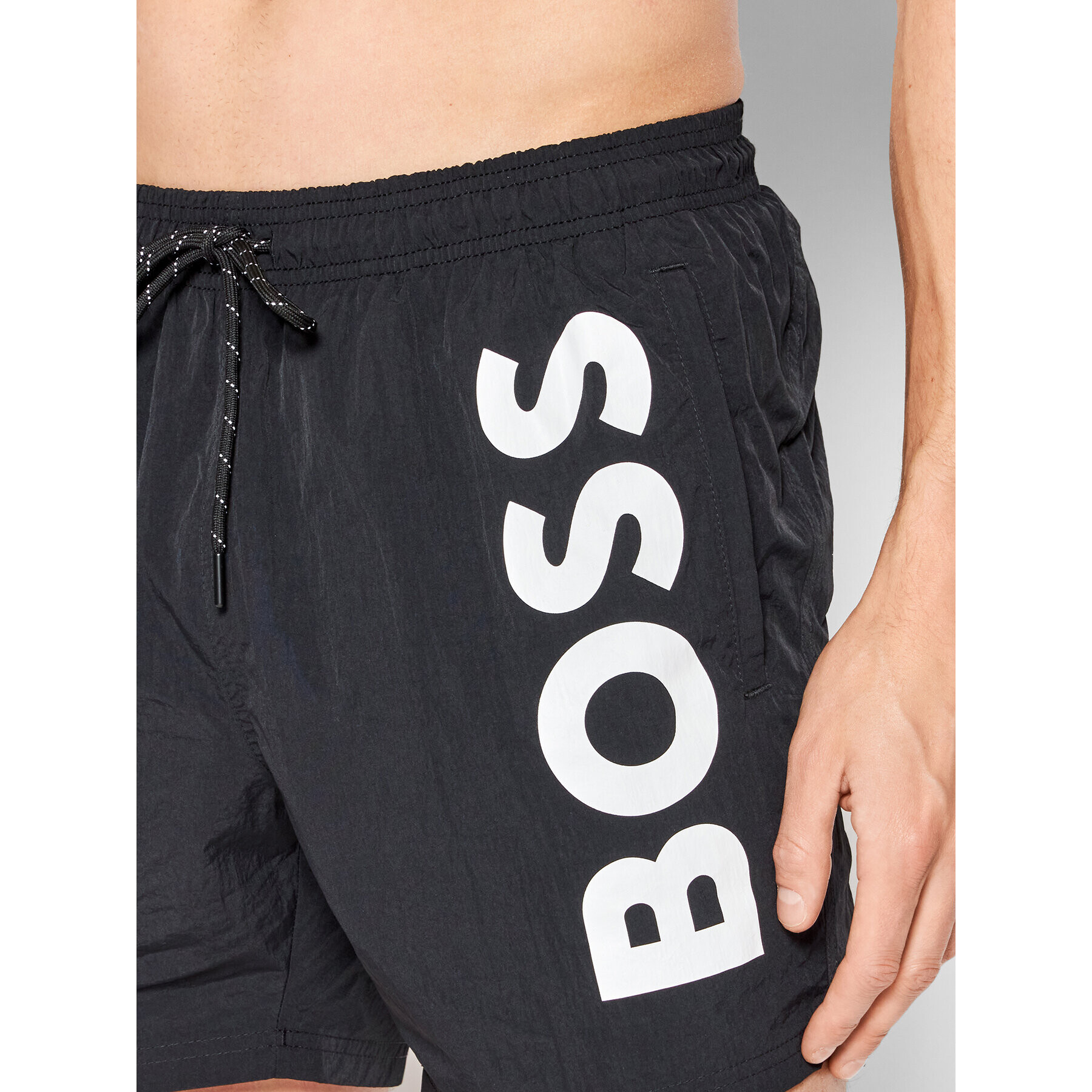 Boss Плувни шорти Octopus 50469602 Черен Regular Fit - Pepit.bg