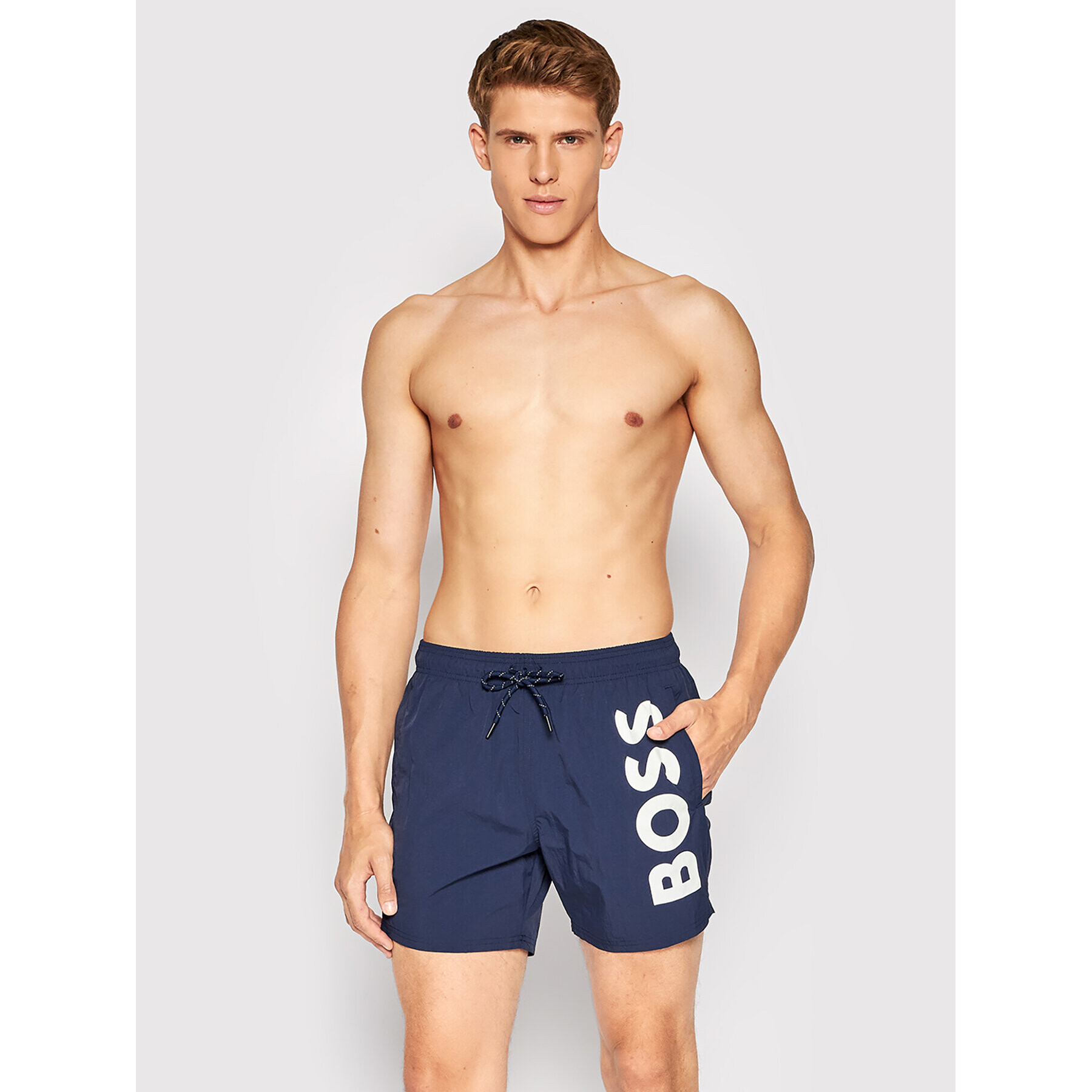 Boss Плувни шорти Octopus 50469602 Тъмносин Regular Fit - Pepit.bg