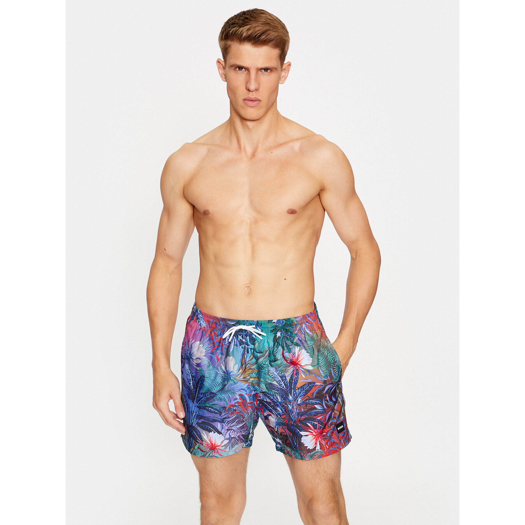 Boss Плувни шорти Piranha 50473762 Цветен Regular Fit - Pepit.bg