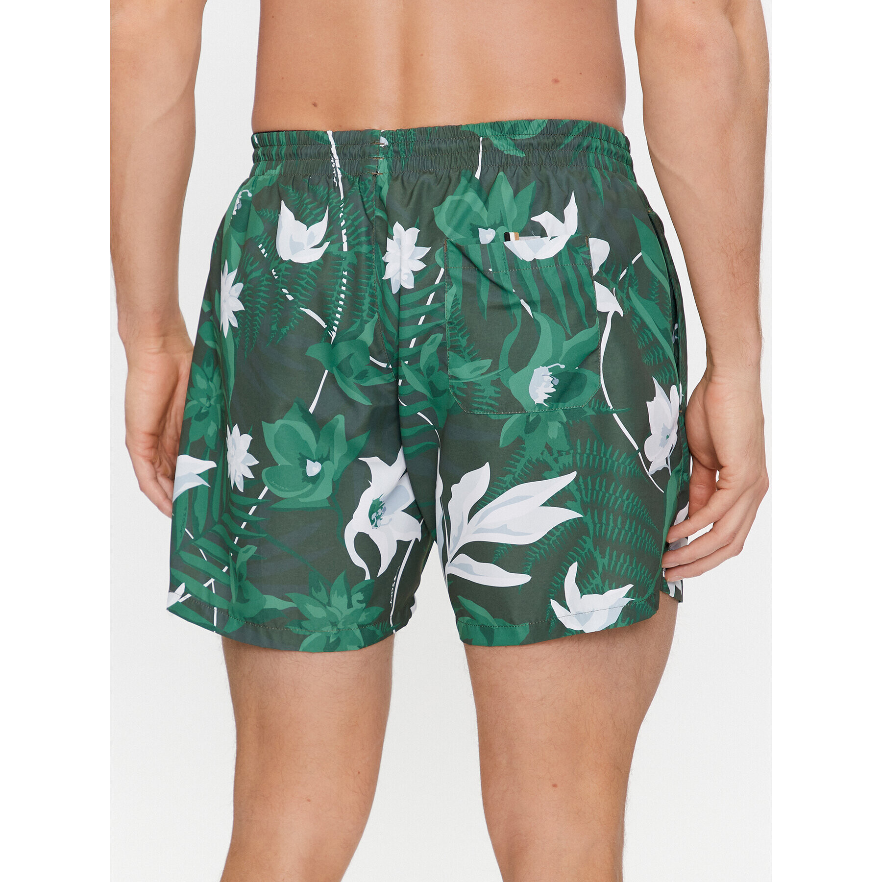 Boss Плувни шорти Piranha 50508844 Зелен Regular Fit - Pepit.bg