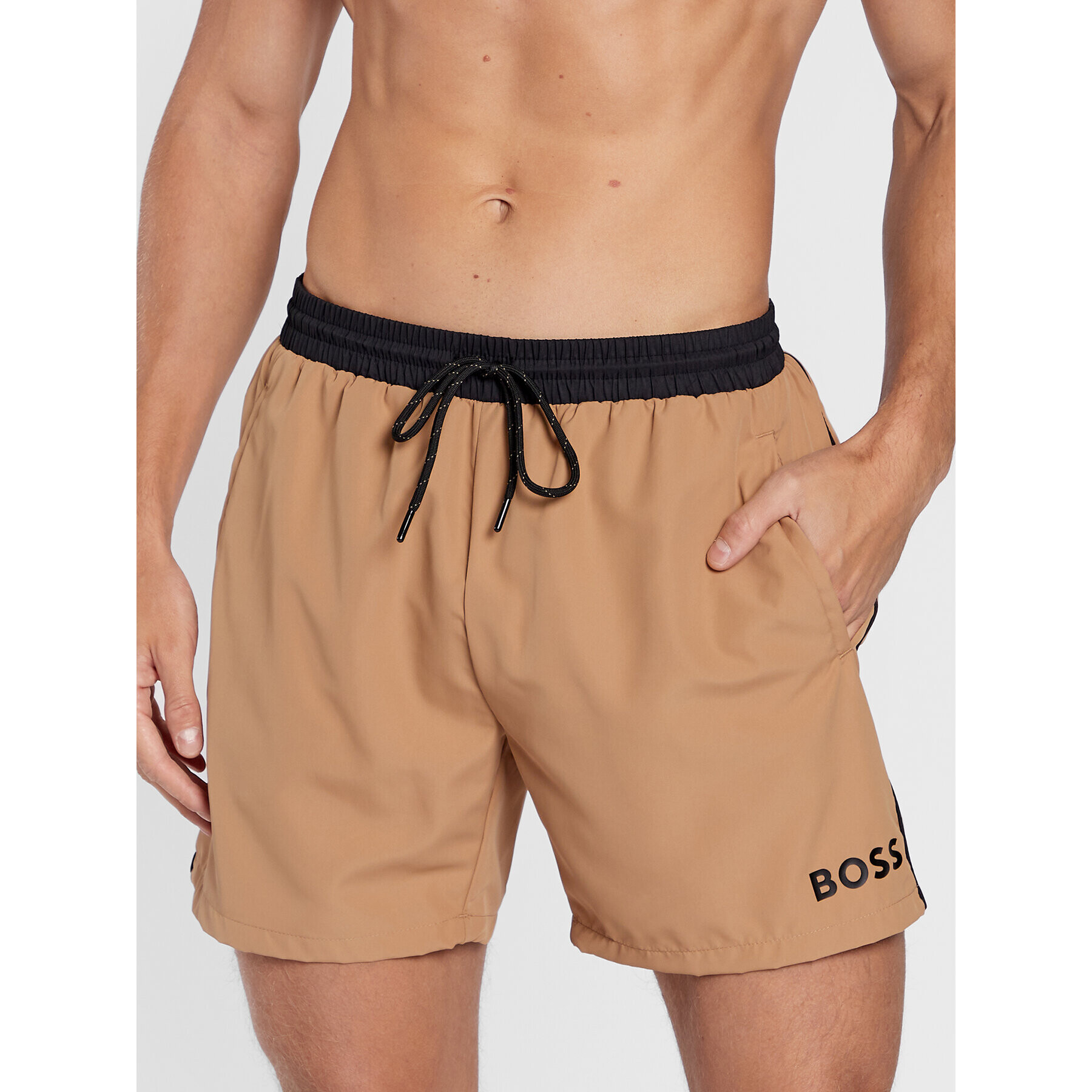 Boss Плувни шорти Starfish 50469302 Бежов Regular Fit - Pepit.bg