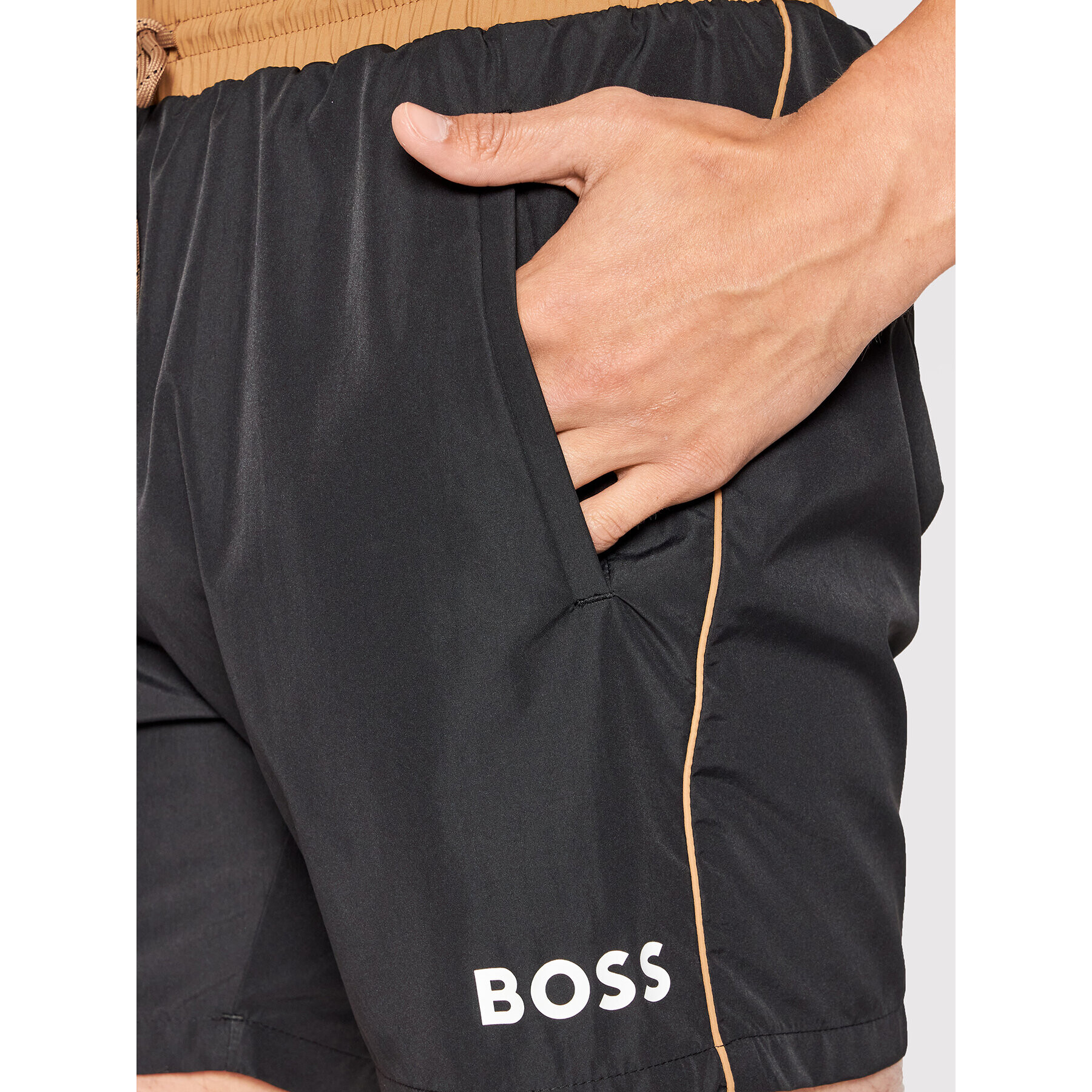 Boss Плувни шорти Starfish 50469302 Черен Regular Fit - Pepit.bg