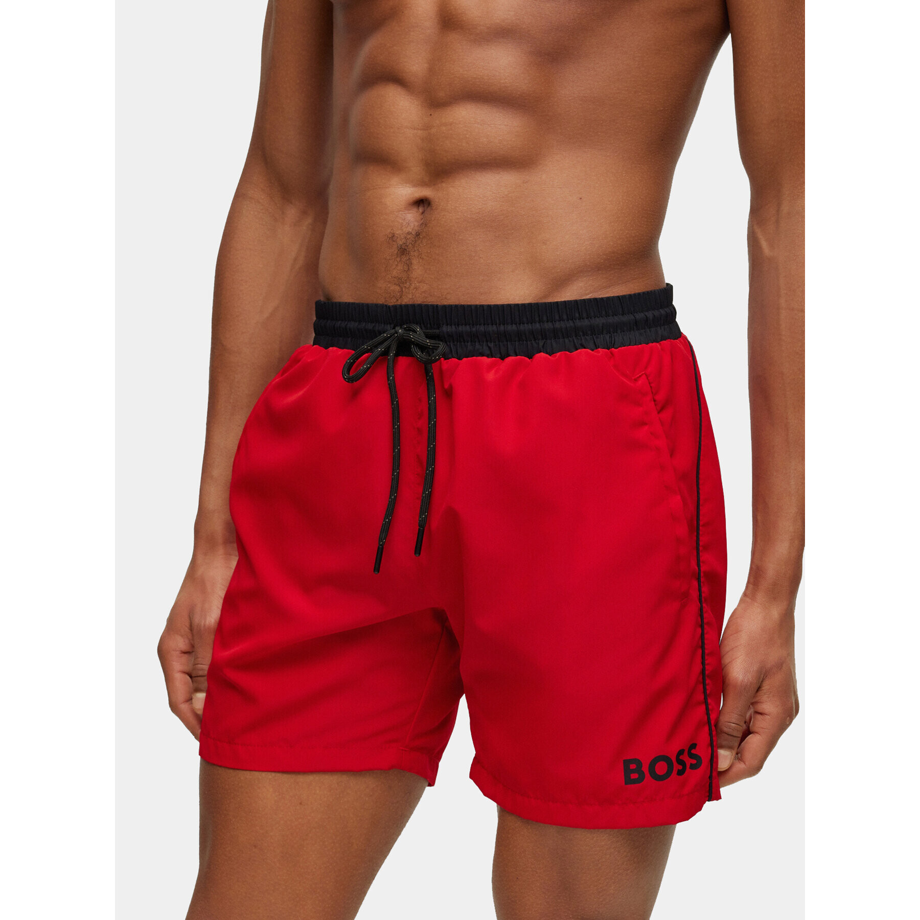 Boss Плувни шорти Starfish 50469302 Червен Regular Fit - Pepit.bg