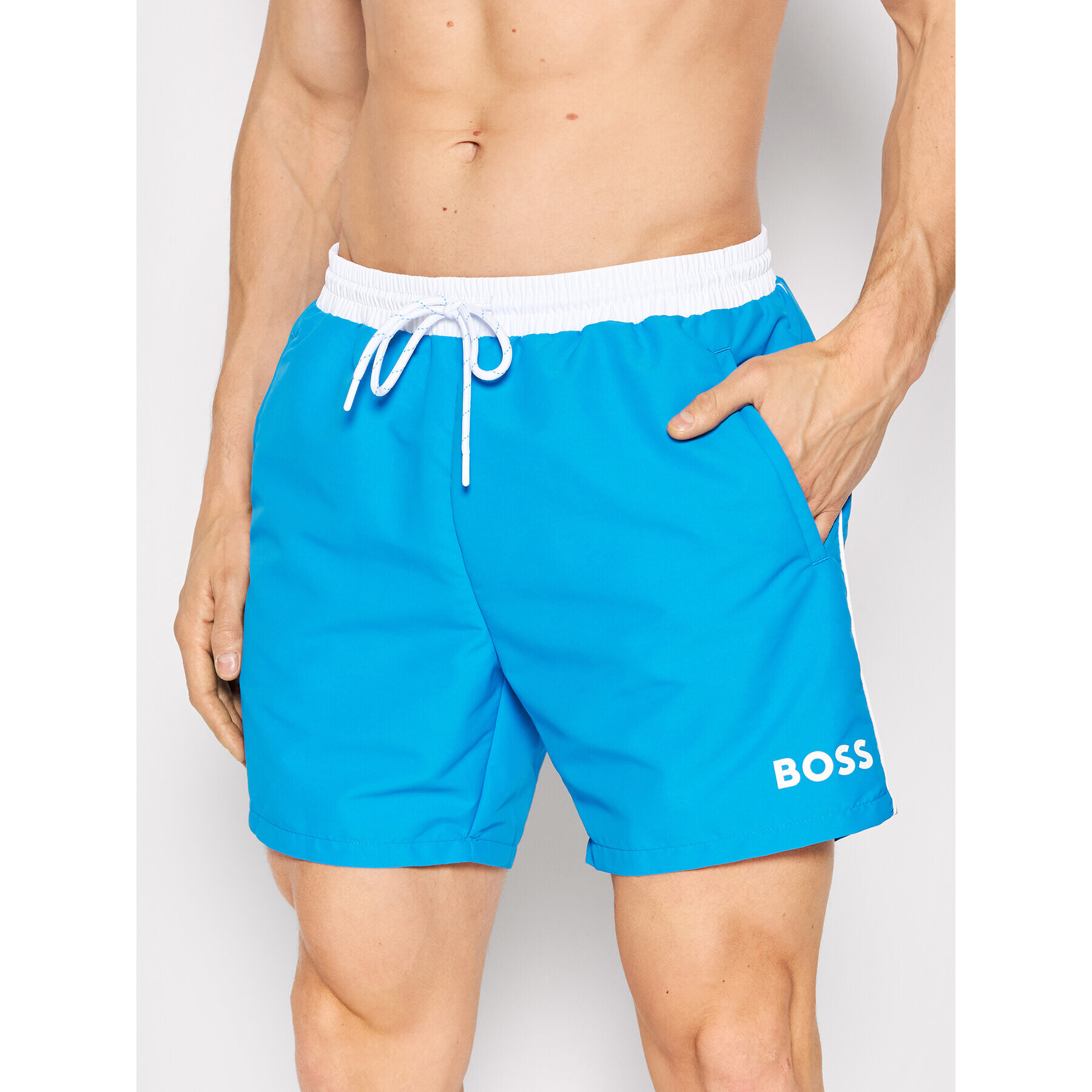 Boss Плувни шорти Starfish 50469302 Син Regular Fit - Pepit.bg
