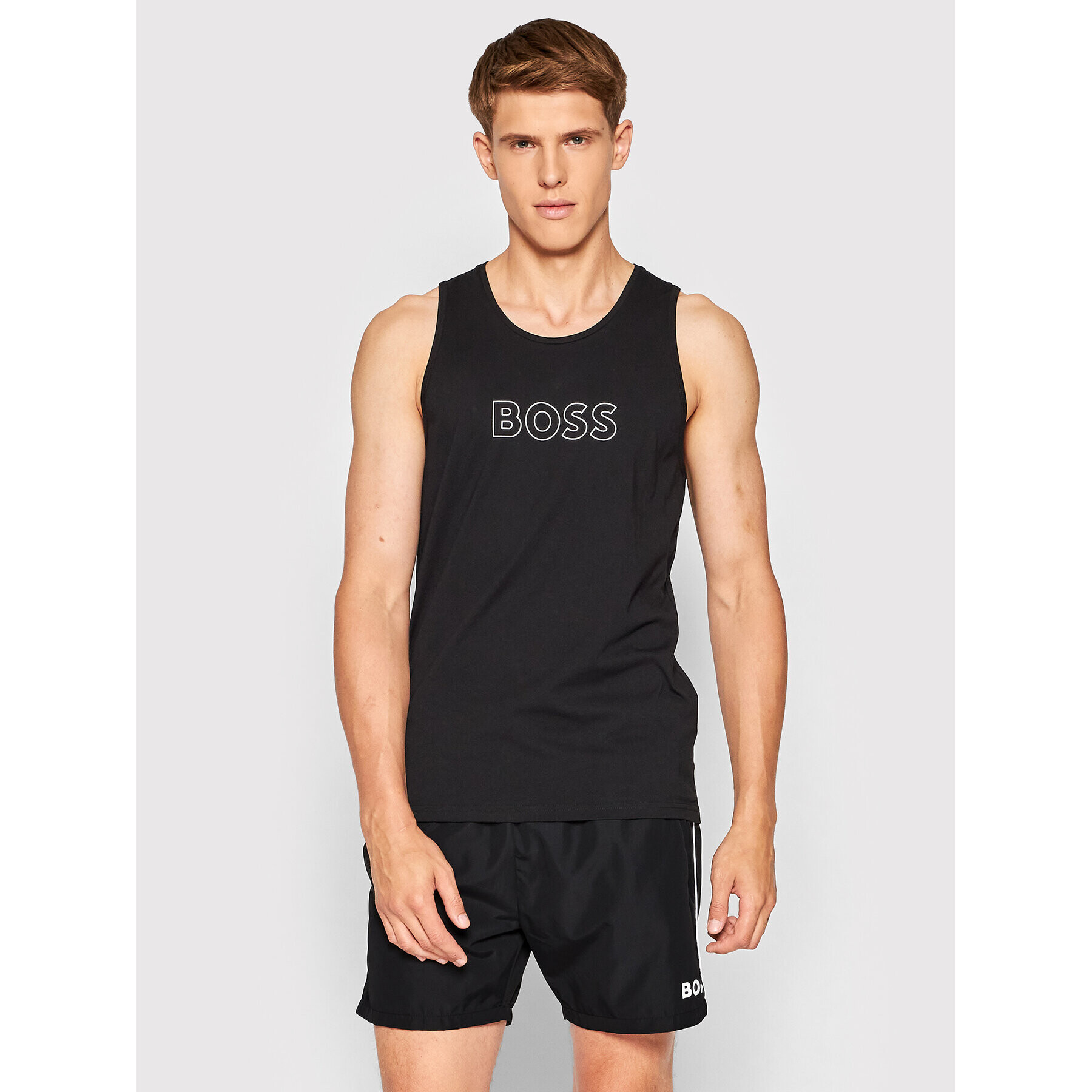 Boss Плувни шорти Starfish 50469607 Черен Regular Fit - Pepit.bg
