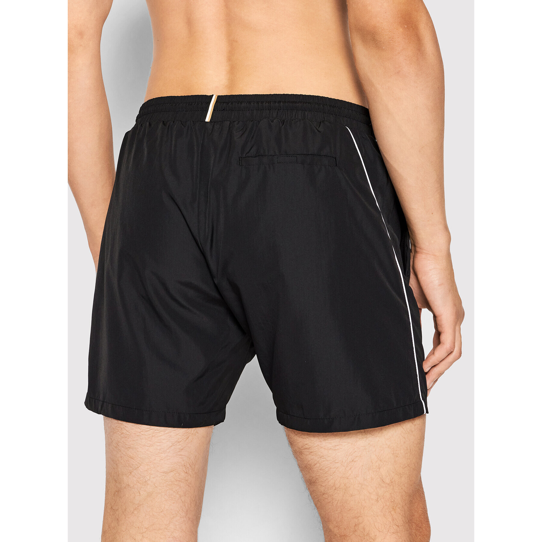 Boss Плувни шорти Starfish 50469607 Черен Regular Fit - Pepit.bg