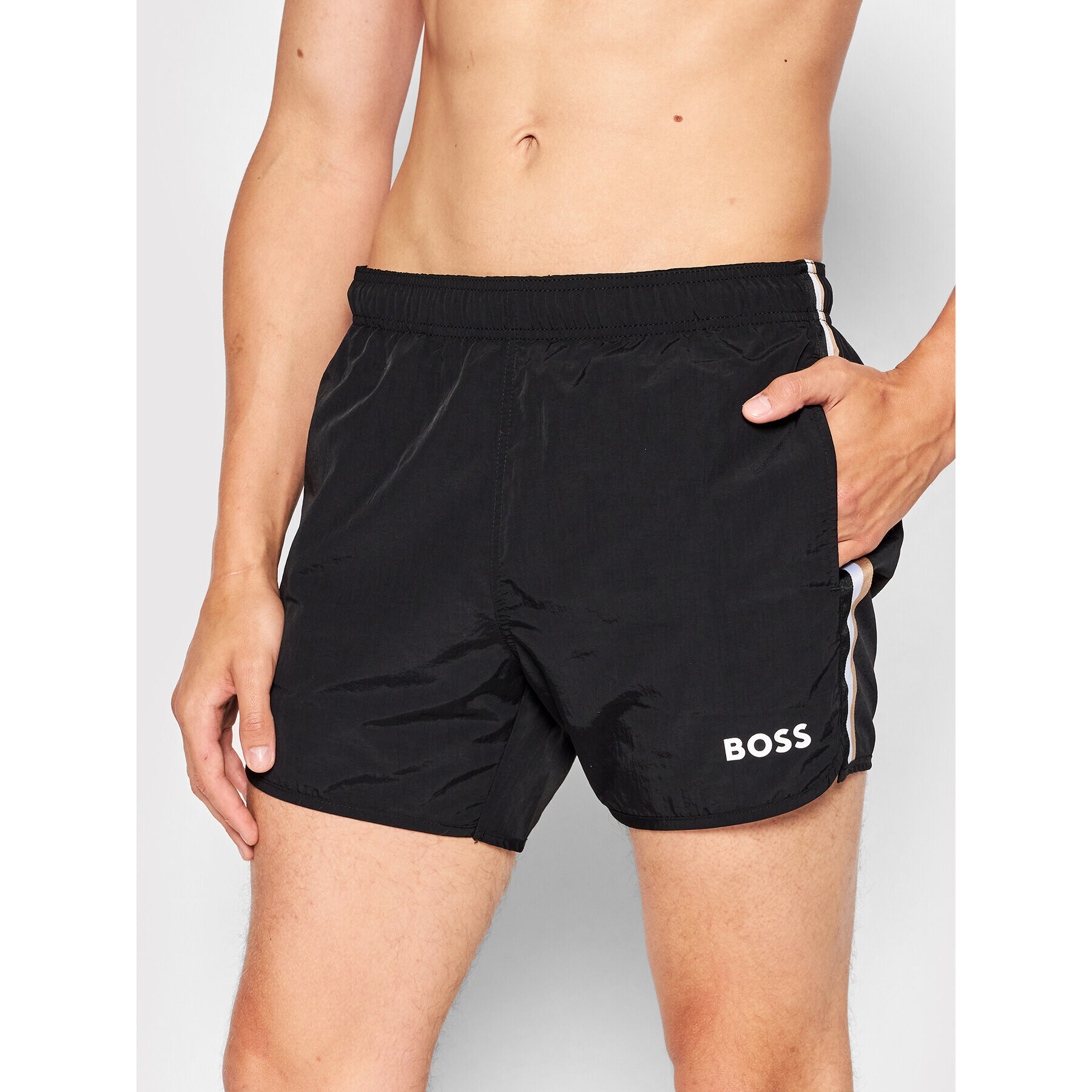 Boss Плувни шорти Vaiana 50469331 Черен Regular Fit - Pepit.bg