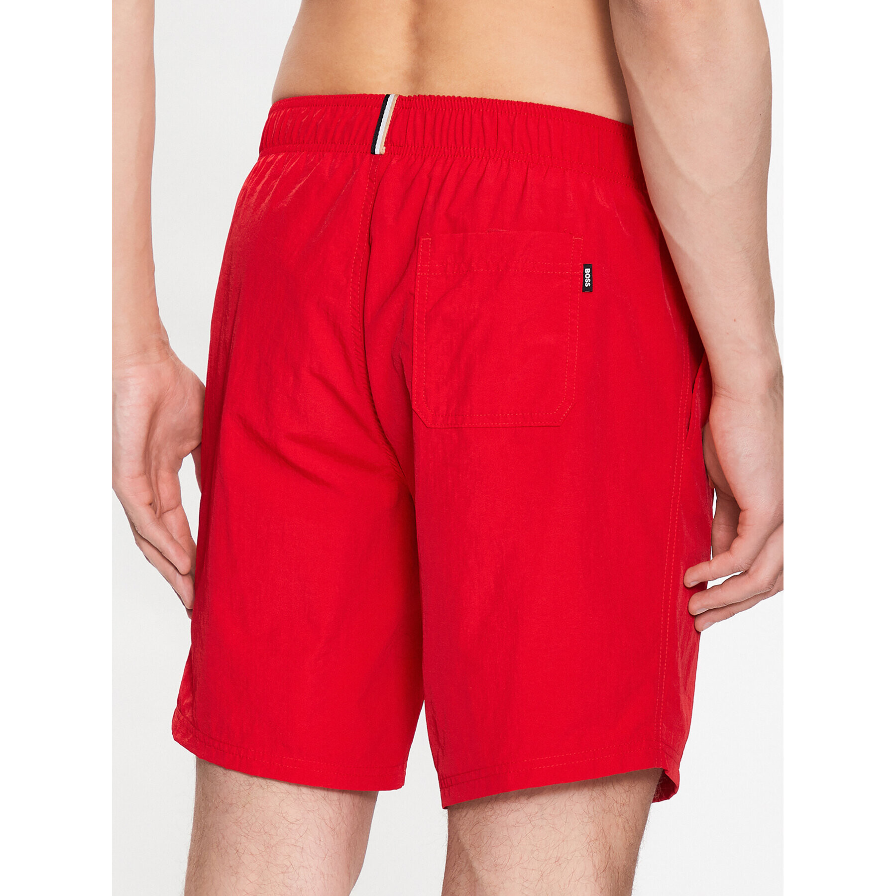 Boss Плувни шорти Whale 50493422 Червен Regular Fit - Pepit.bg