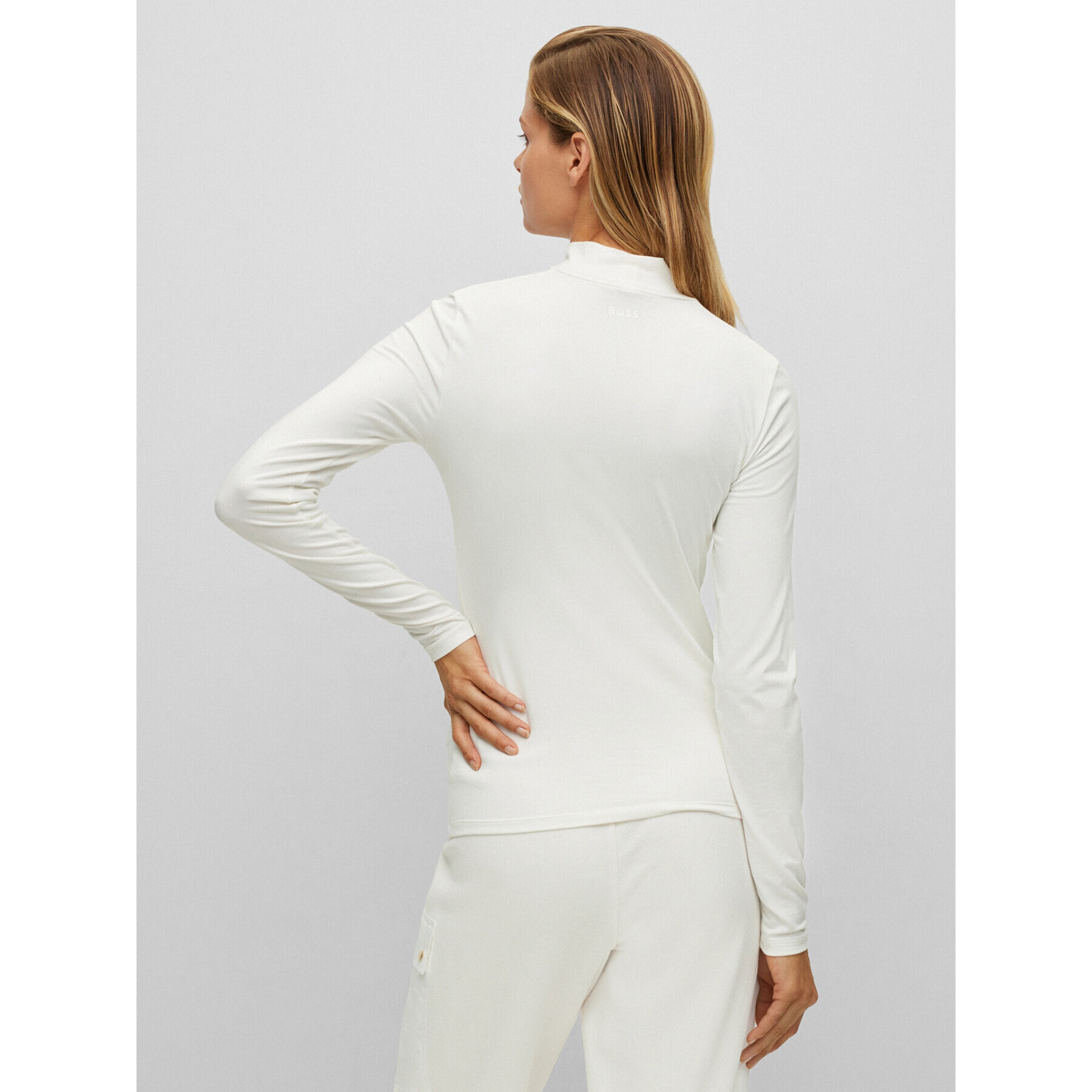 Boss Поло Emata 50461114 Екрю Extra Slim Fit - Pepit.bg