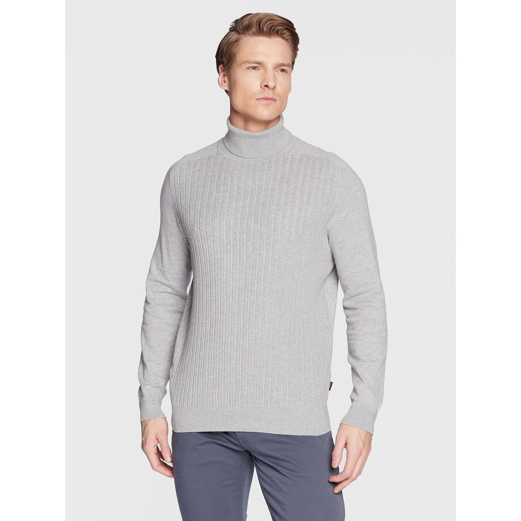 Boss Поло Konowemo 50474860 Сив Regular Fit - Pepit.bg