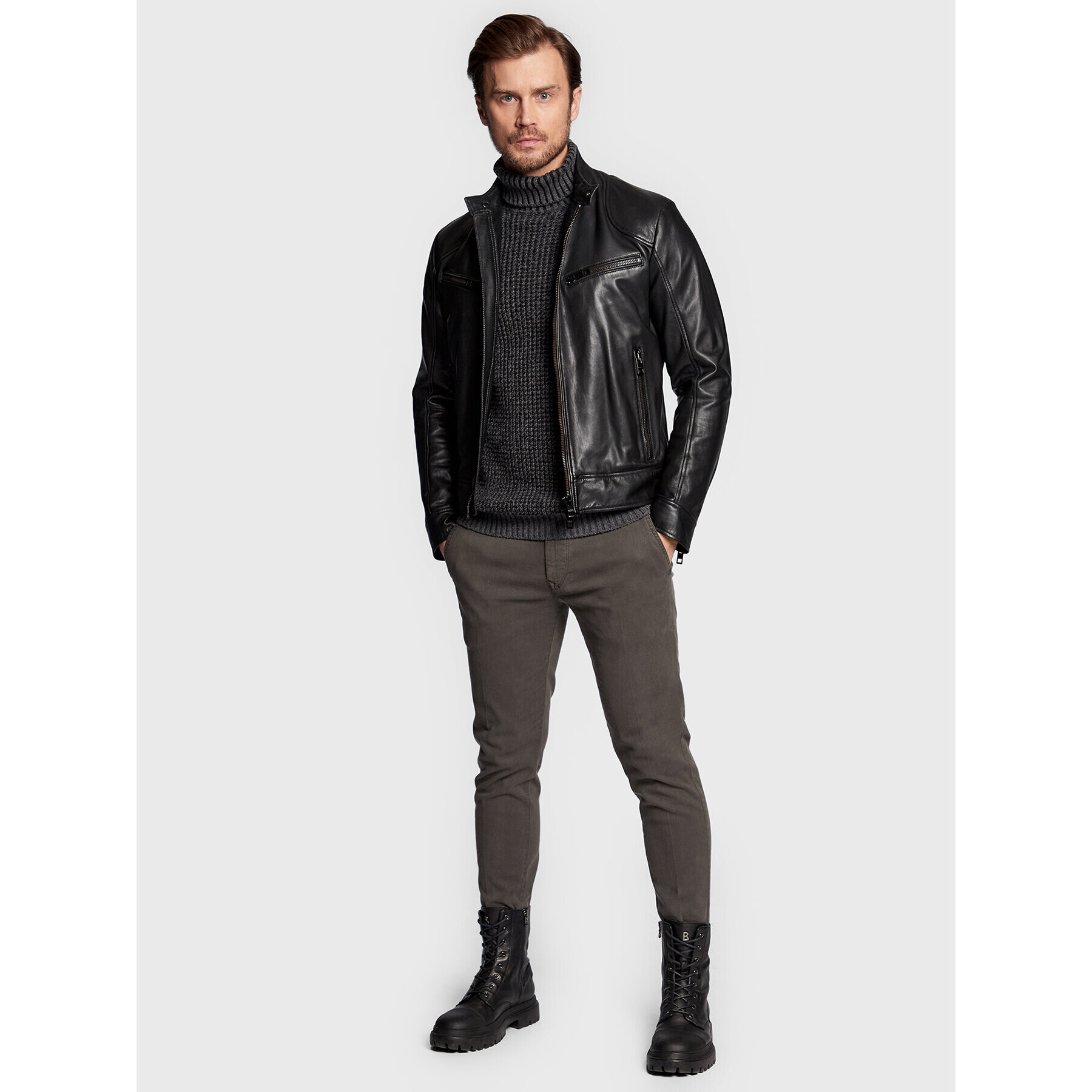Boss Поло Kurtle 50474886 Сив Regular Fit - Pepit.bg