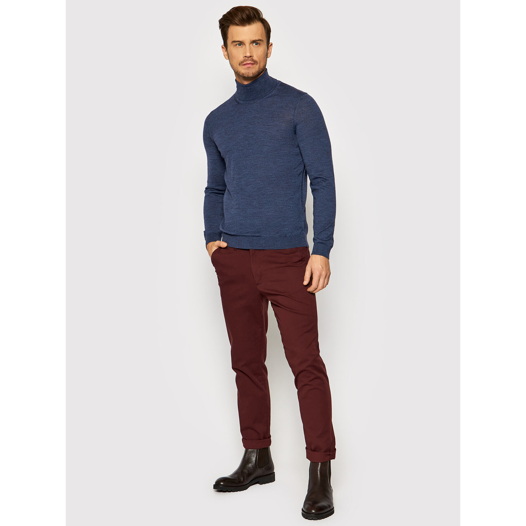 Boss Поло Musso-P 50392083 Тъмносин Slim Fit - Pepit.bg