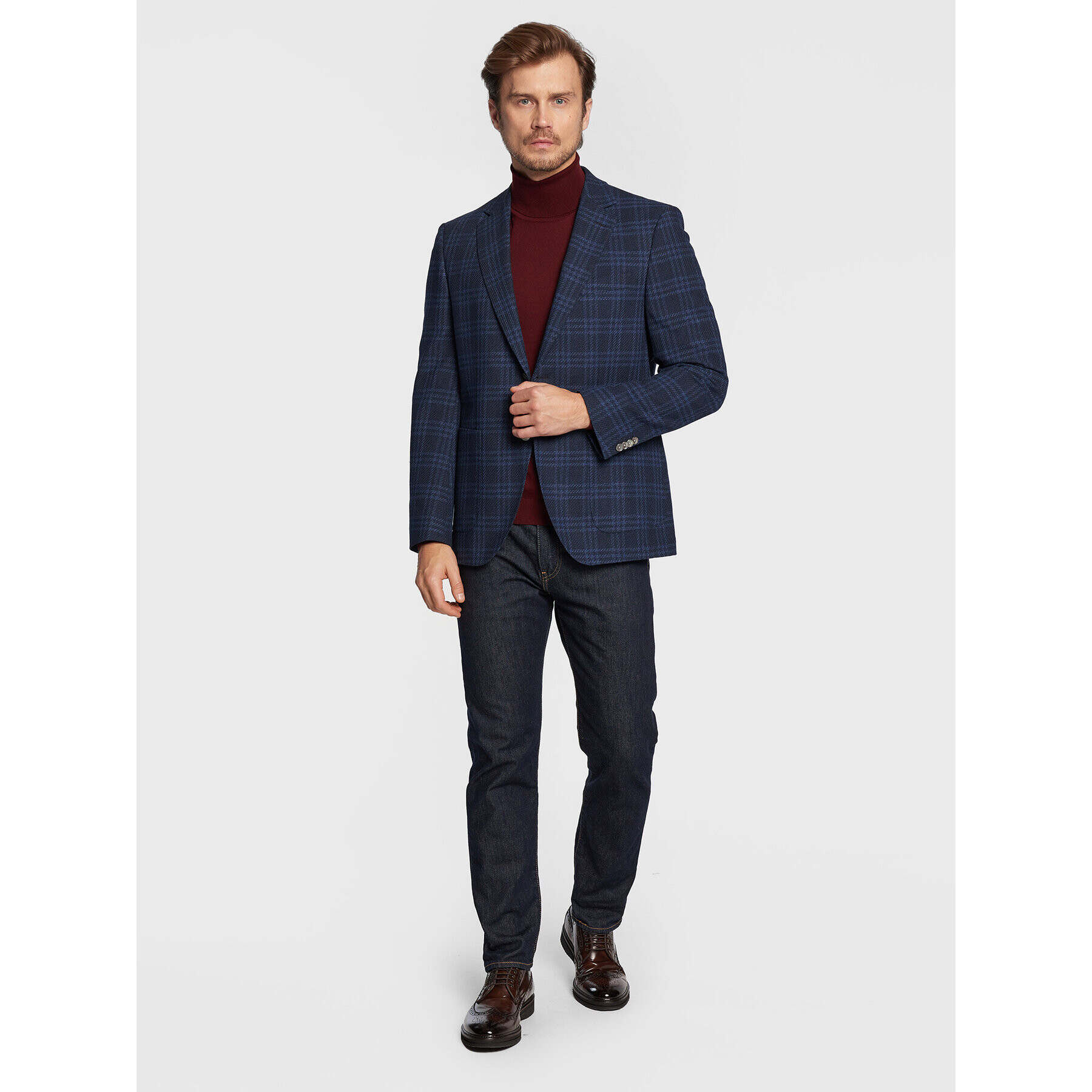 Boss Поло Musso-P 50468262 Бордо Slim Fit - Pepit.bg