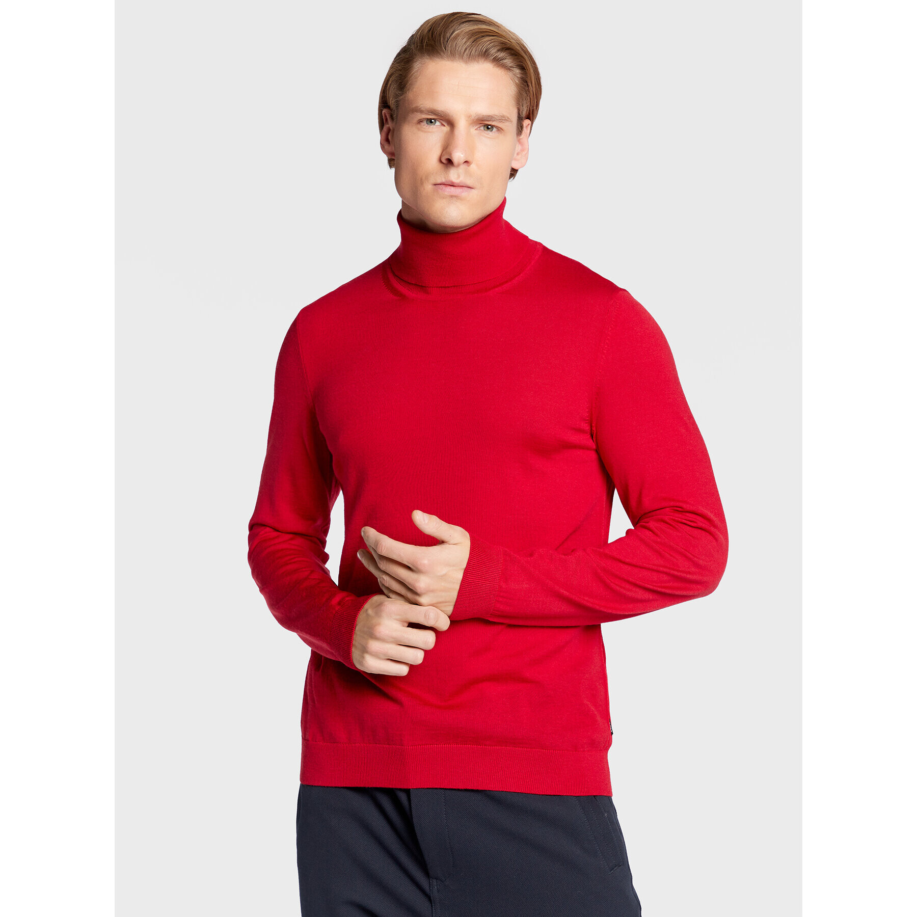 Boss Поло Musso-P 50468262 Червен Slim Fit - Pepit.bg