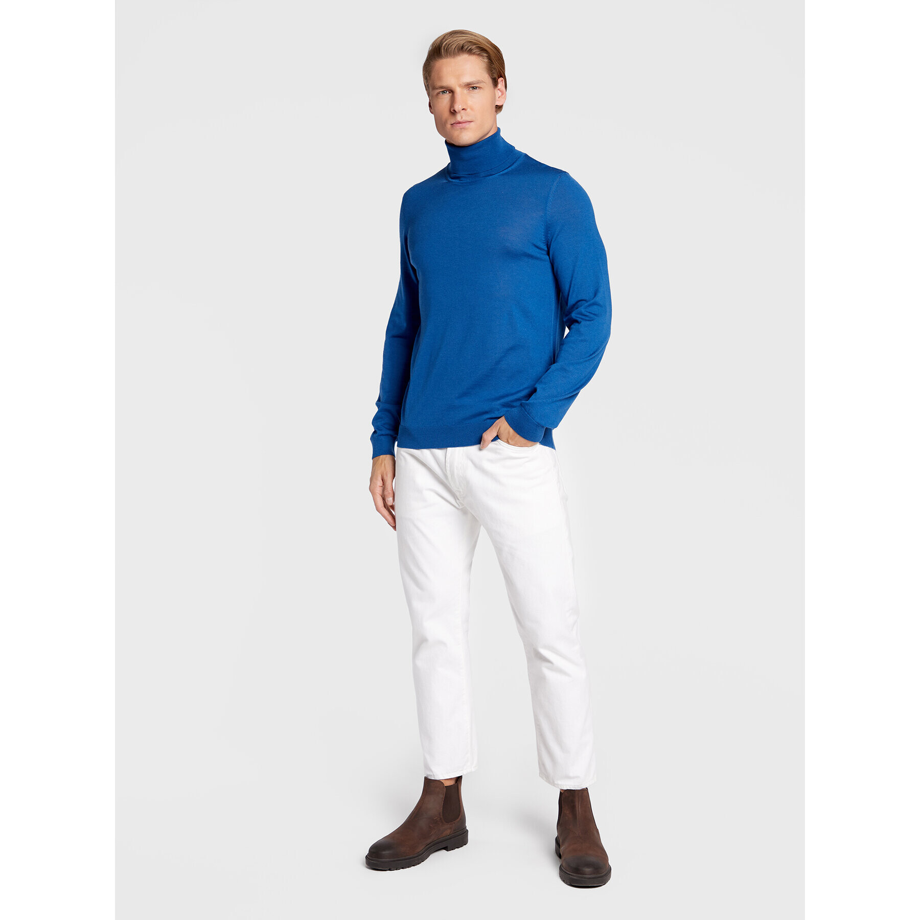Boss Поло Musso-P 50468262 Син Slim Fit - Pepit.bg