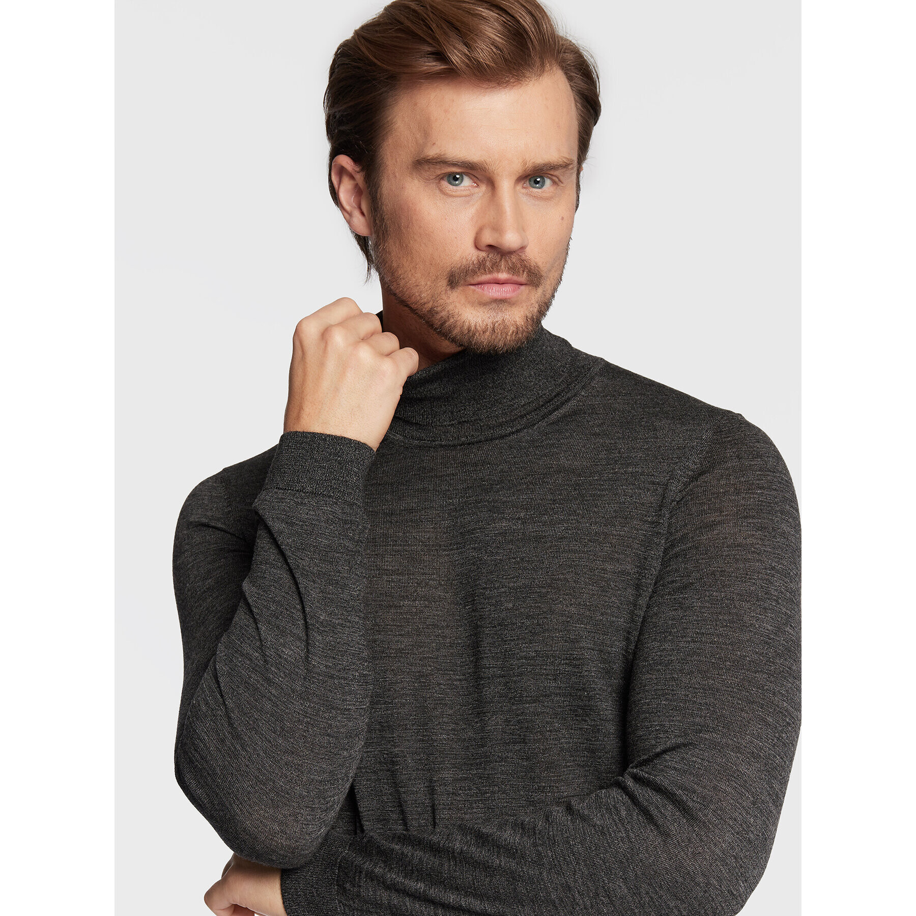 Boss Поло Musso-P 50468262 Сив Slim Fit - Pepit.bg