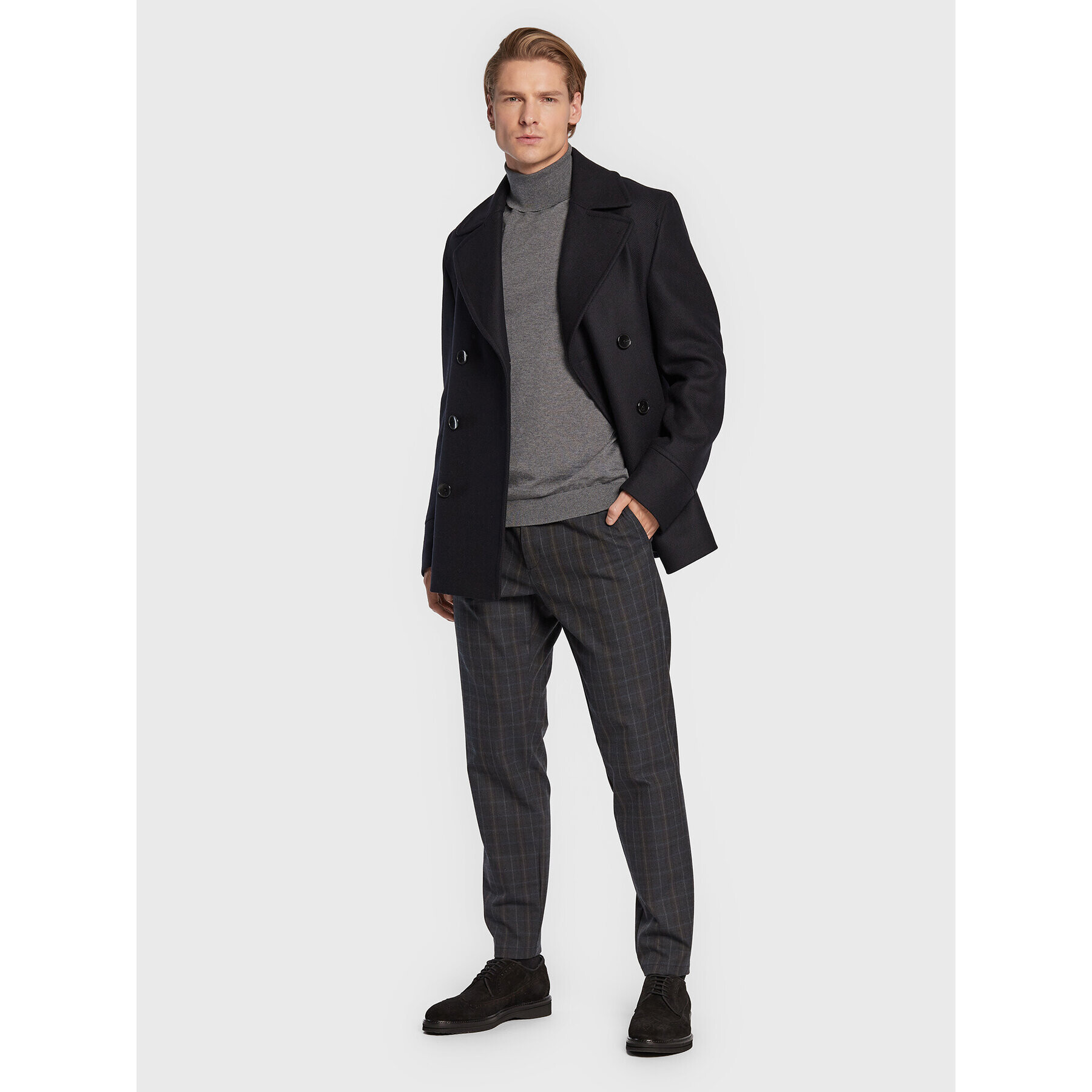 Boss Поло Musso-P 50468262 Сив Slim Fit - Pepit.bg