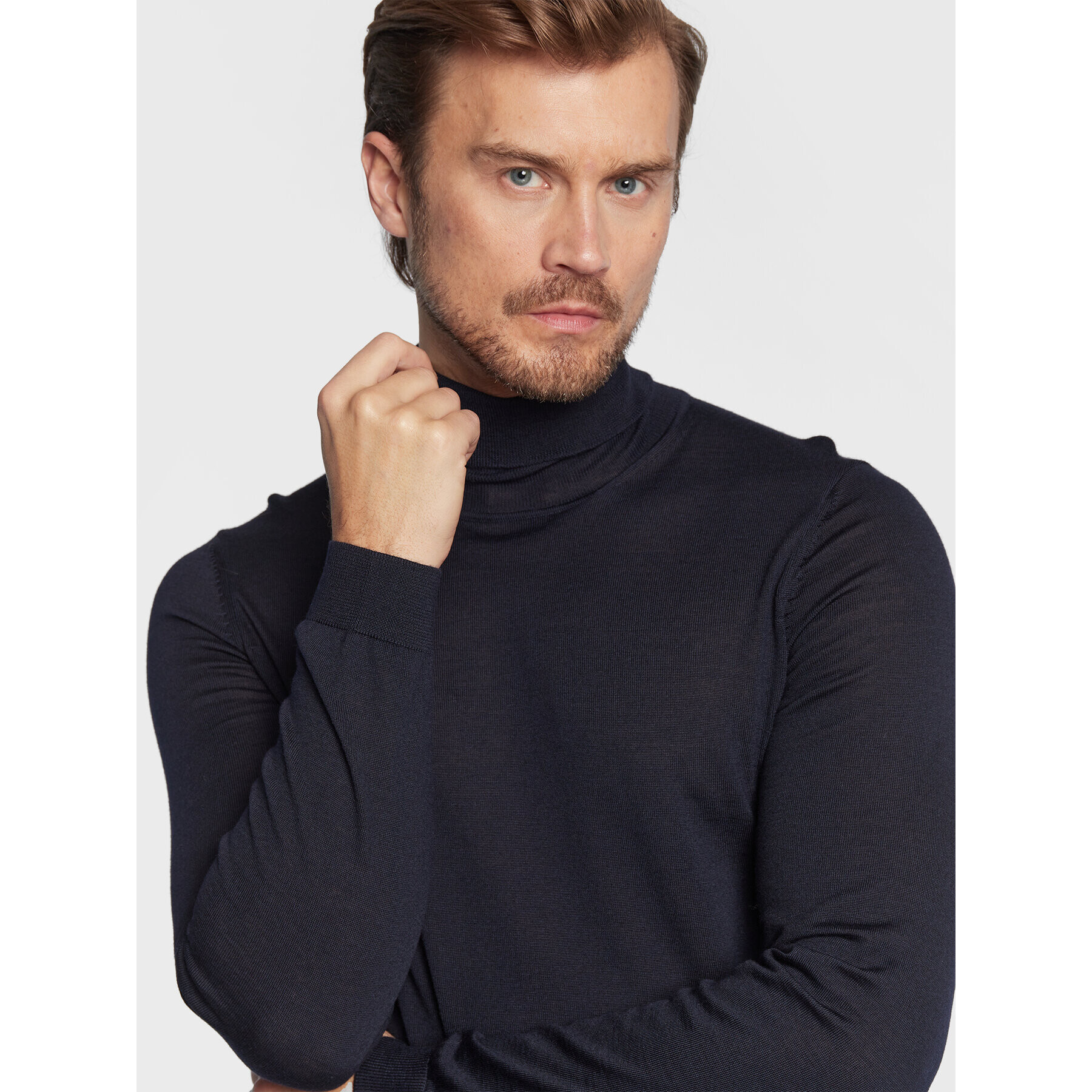 Boss Поло Musso-P 50468262 Тъмносин Slim Fit - Pepit.bg