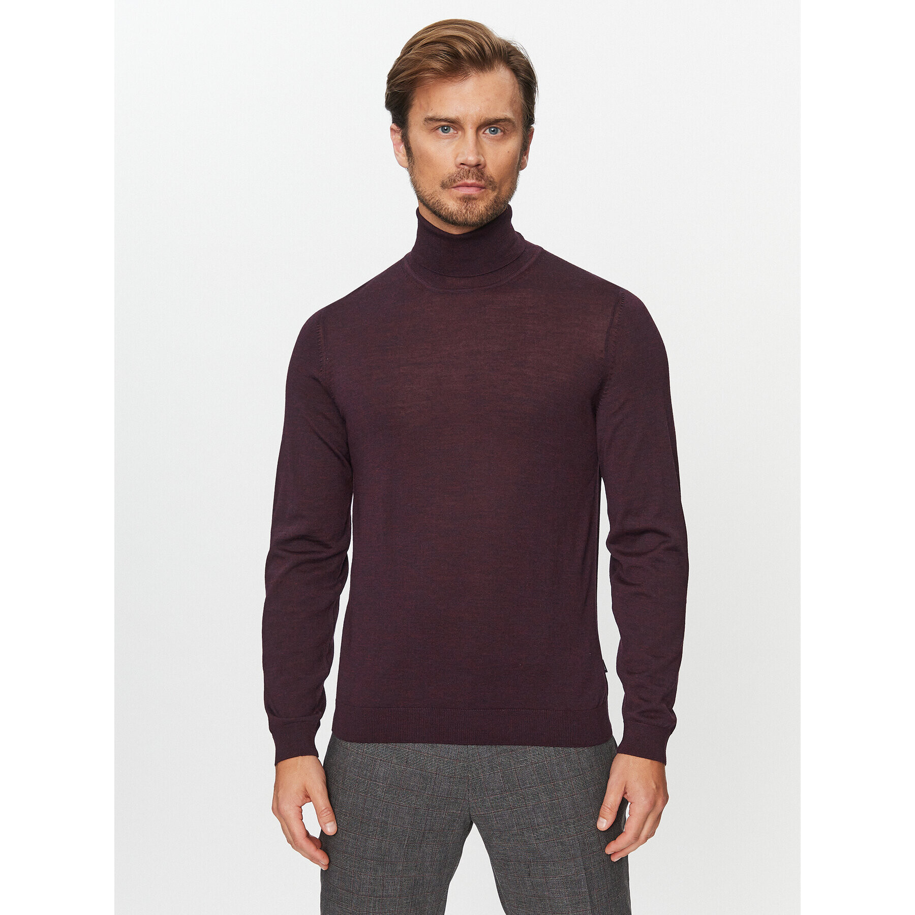 Boss Поло Musso-P DARK RED Бордо Regular Fit - Pepit.bg