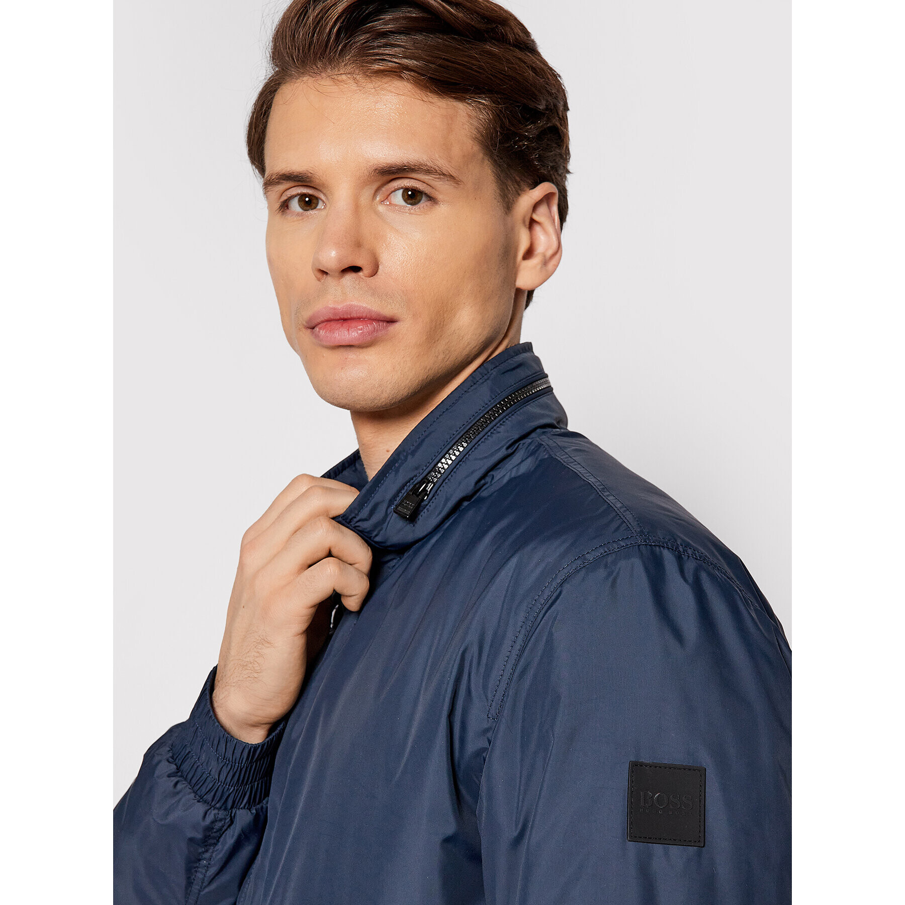 Boss Преходно яке Can 50461792 Тъмносин Regular Fit - Pepit.bg