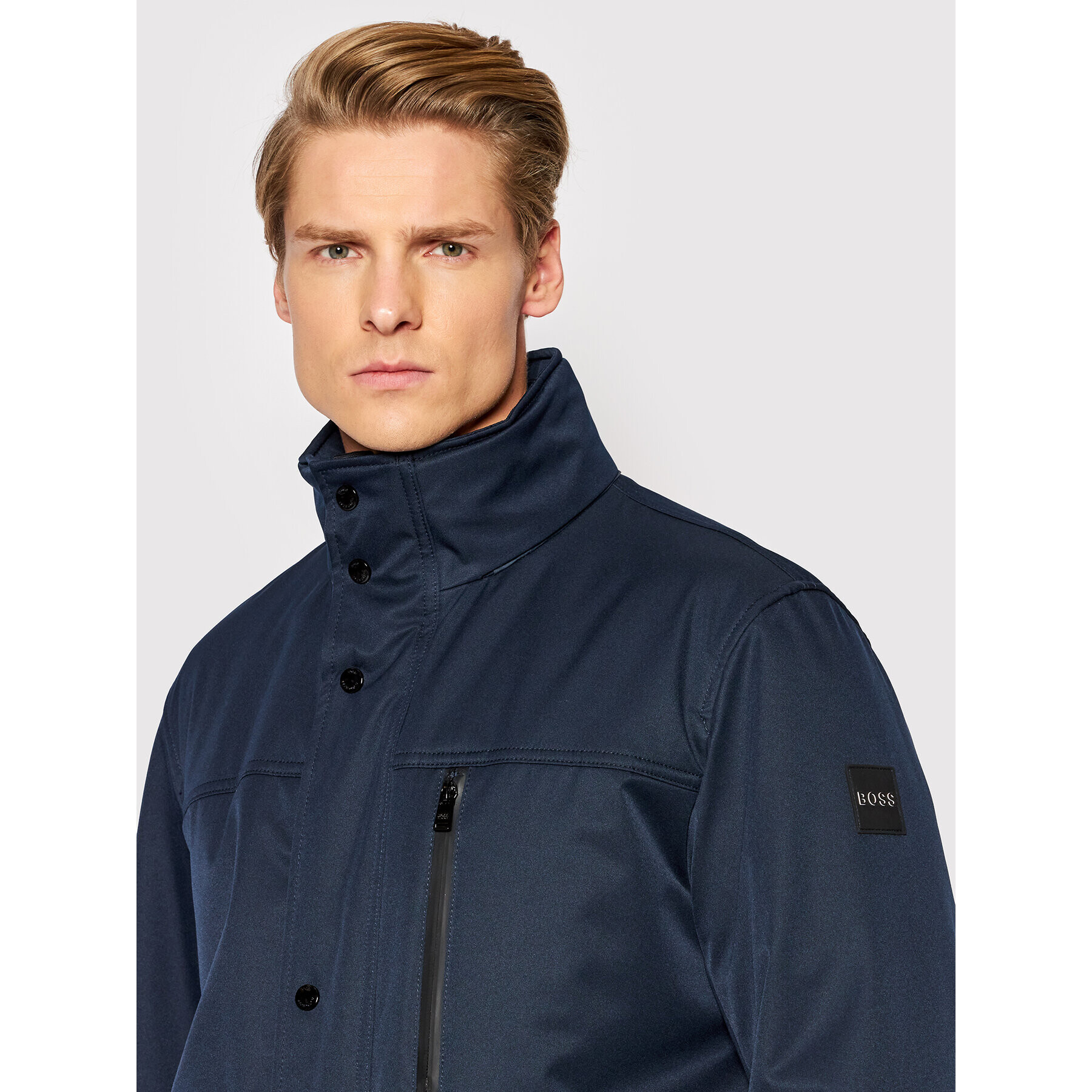 Boss Преходно яке Cupran 50460798 Тъмносин Regular Fit - Pepit.bg