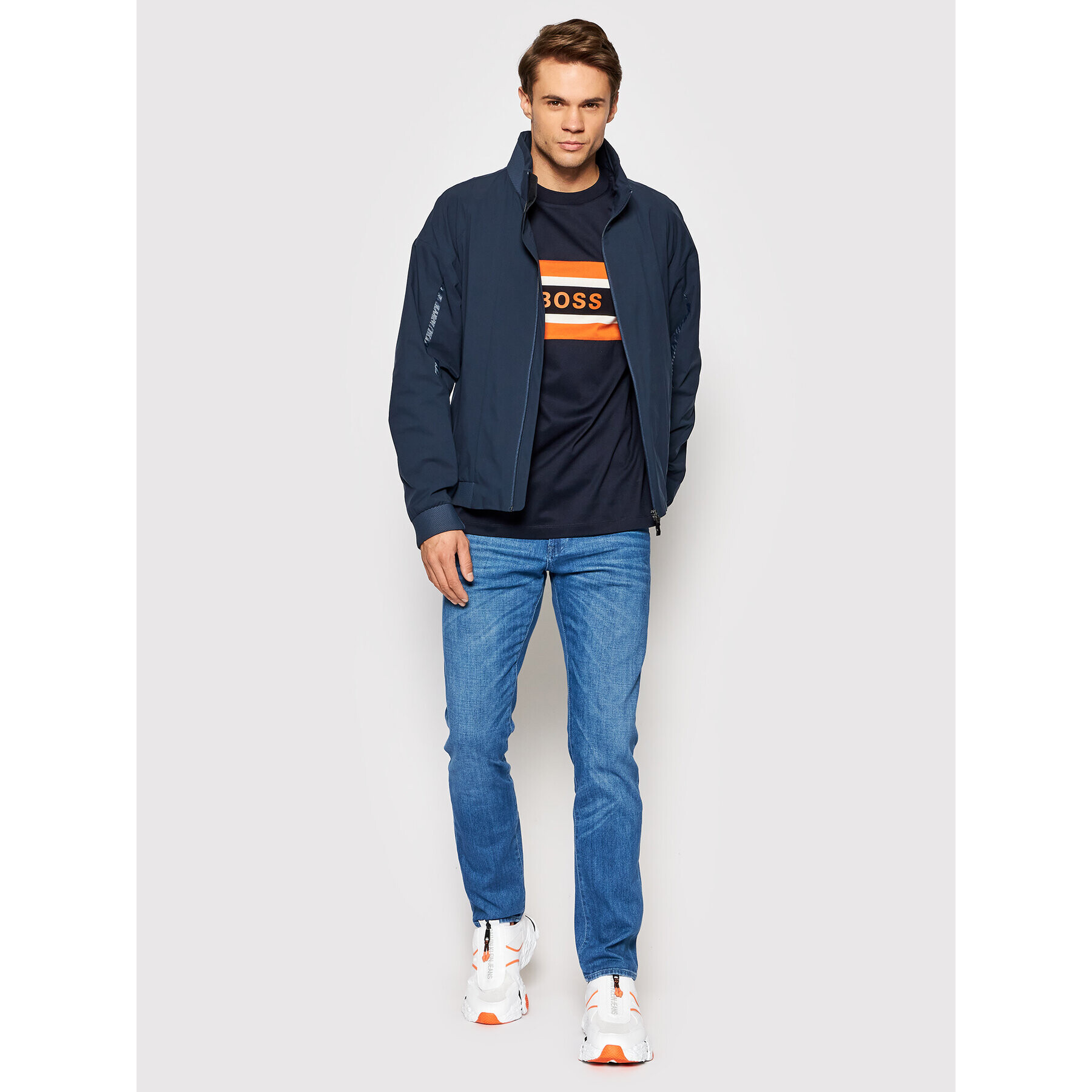 Boss Преходно яке J Taurus 50452079 Тъмносин Regular Fit - Pepit.bg