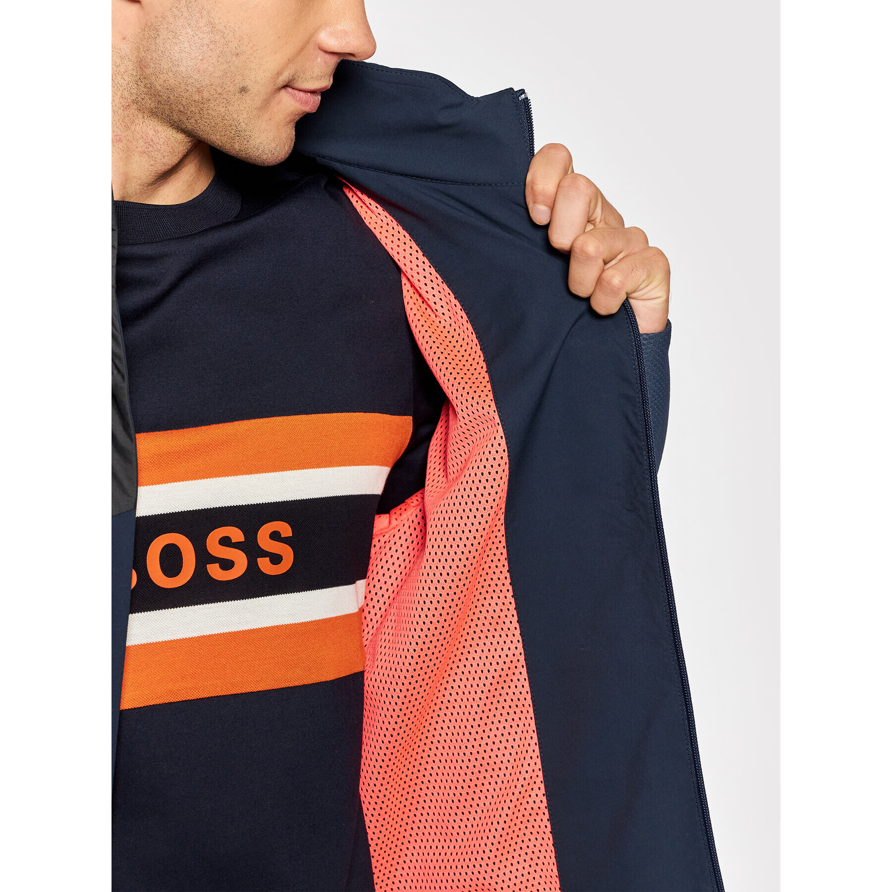 Boss Преходно яке J Taurus 50452079 Тъмносин Regular Fit - Pepit.bg