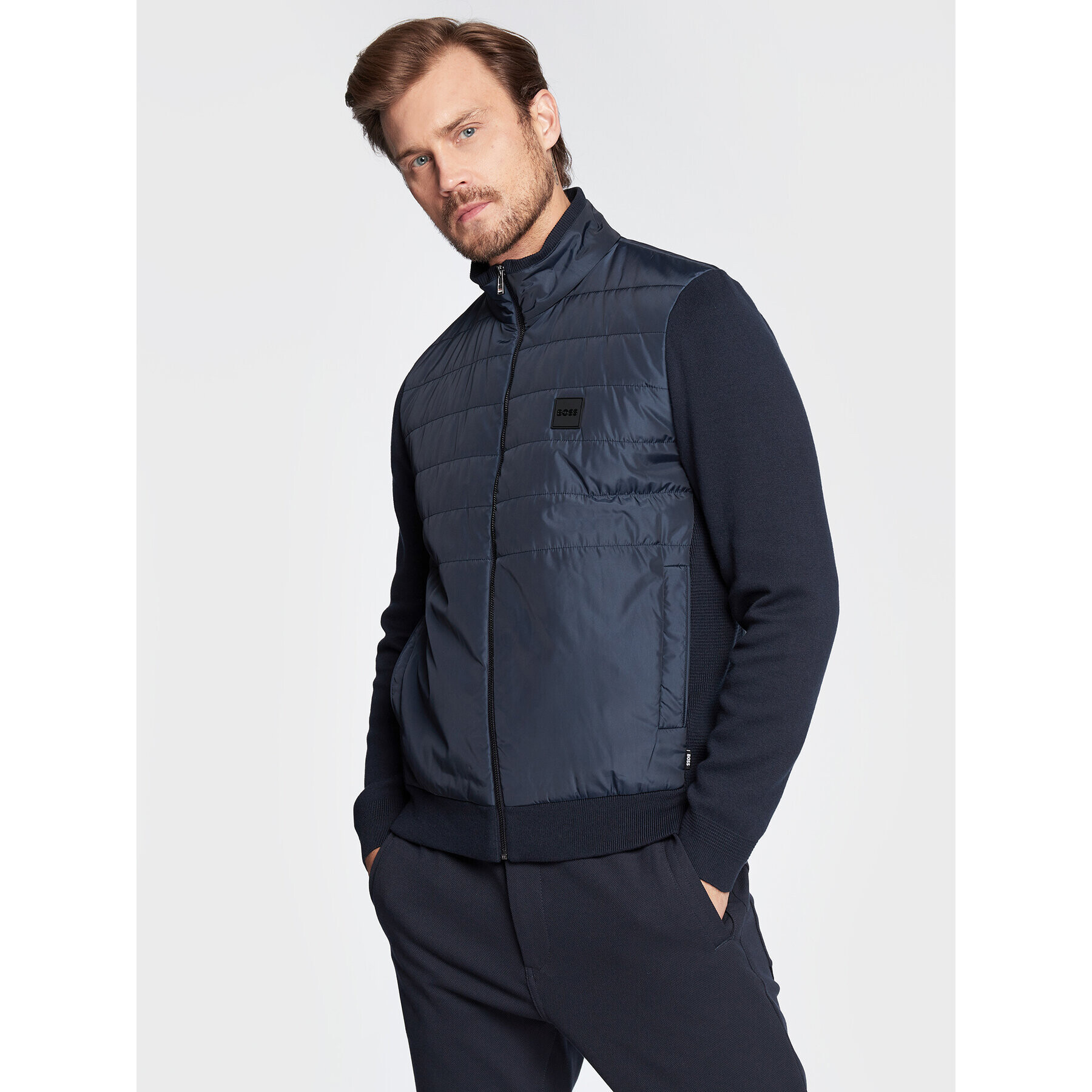 Boss Преходно яке Lavando 50477345 Тъмносин Regular Fit - Pepit.bg