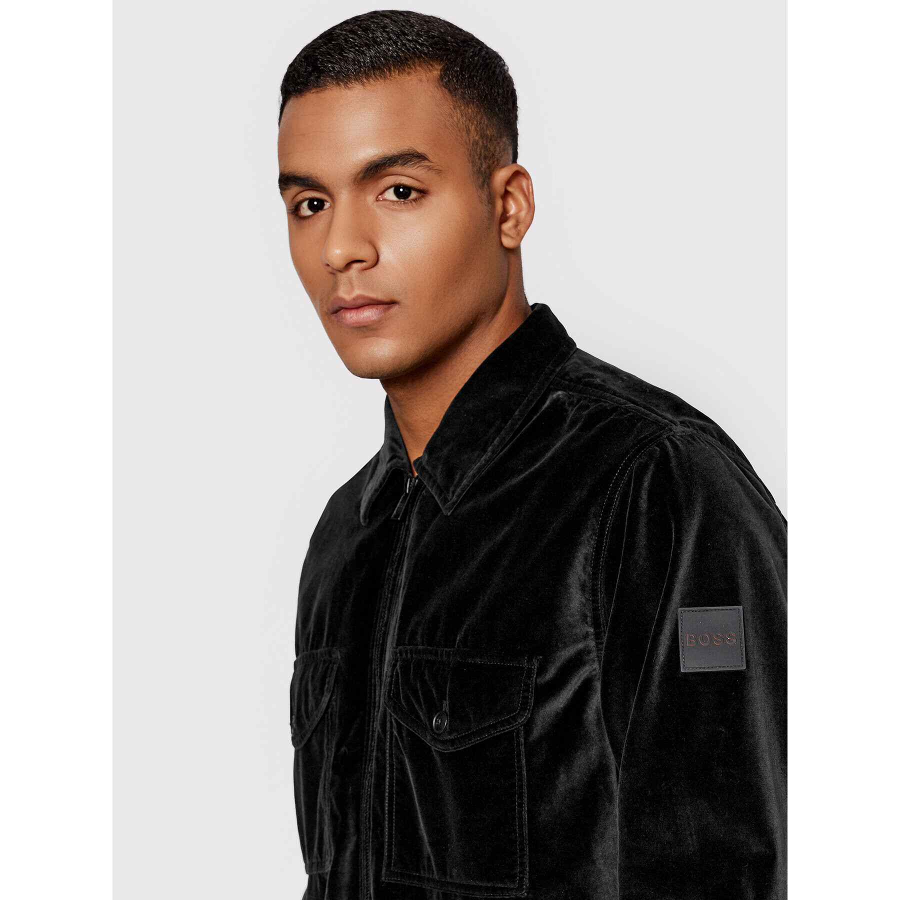 Boss Преходно яке Lovel-Zip_7 50462743 Черен Regular Fit - Pepit.bg
