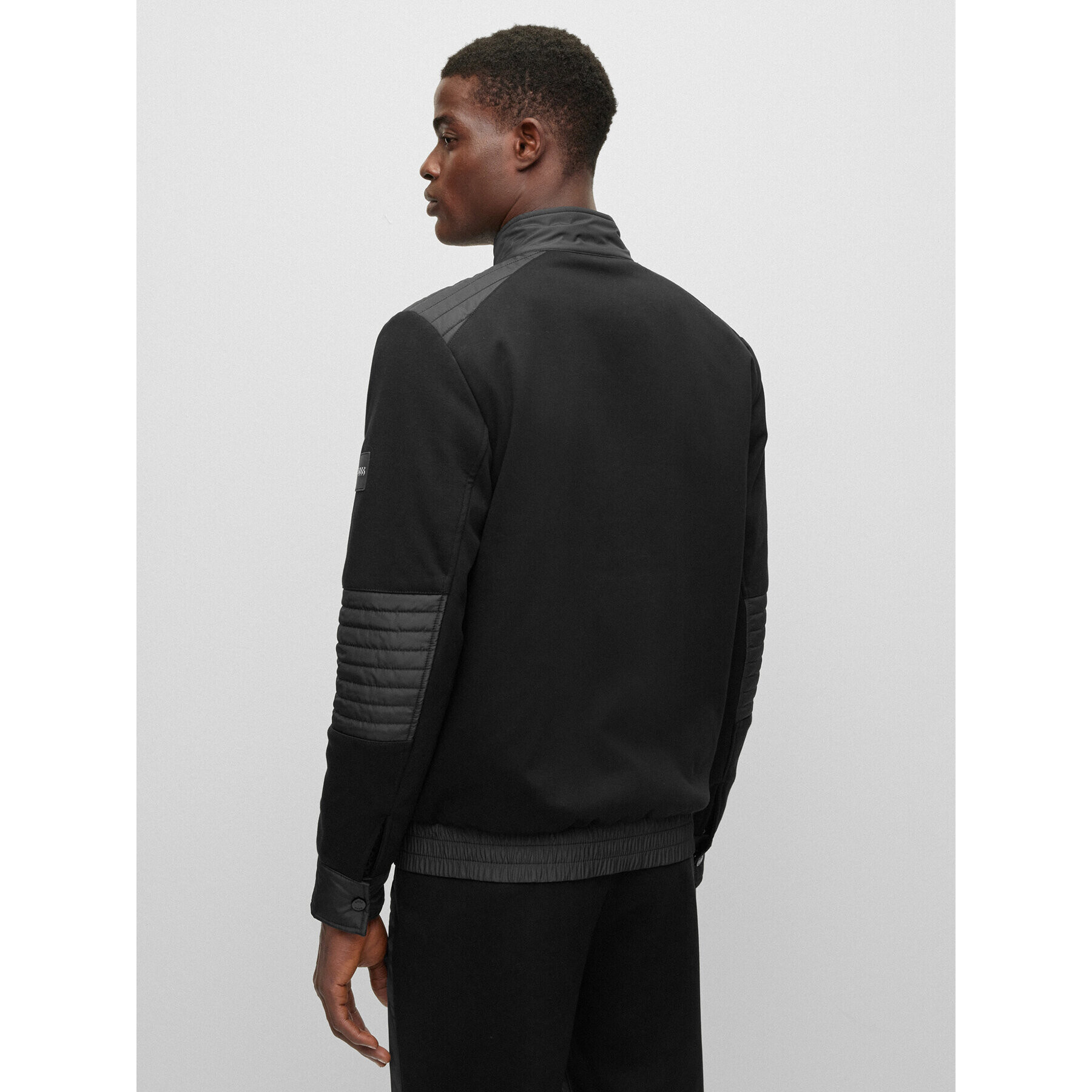Boss Преходно яке 50481756 Черен Regular Fit - Pepit.bg