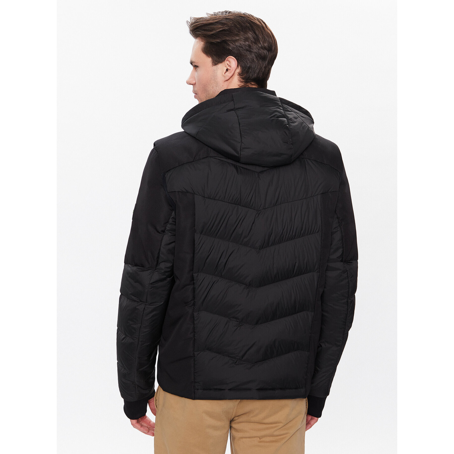 Boss Преходно яке 50482326 Черен Regular Fit - Pepit.bg