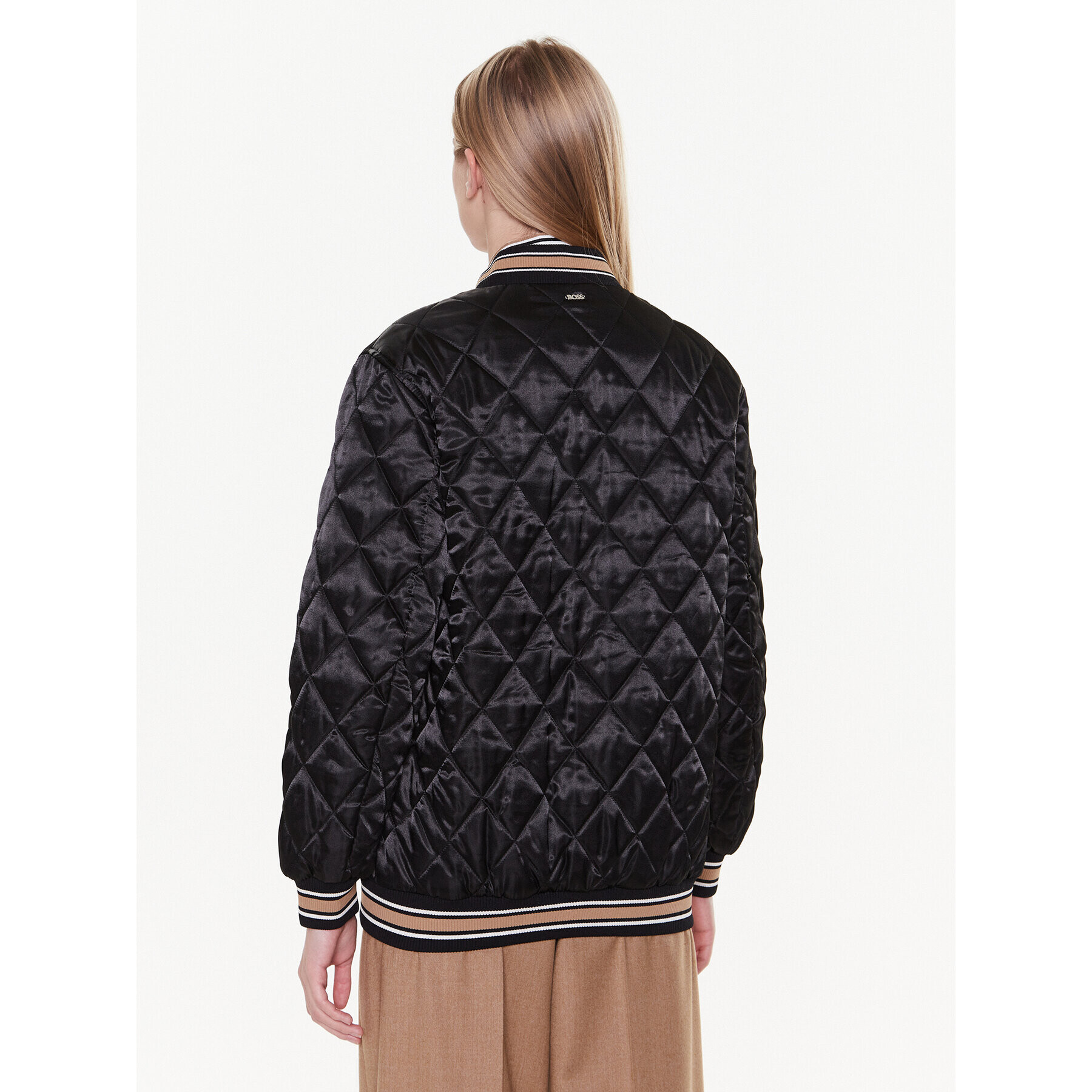 Boss Яке бомбър Jesata 50483747 Черен Oversize - Pepit.bg