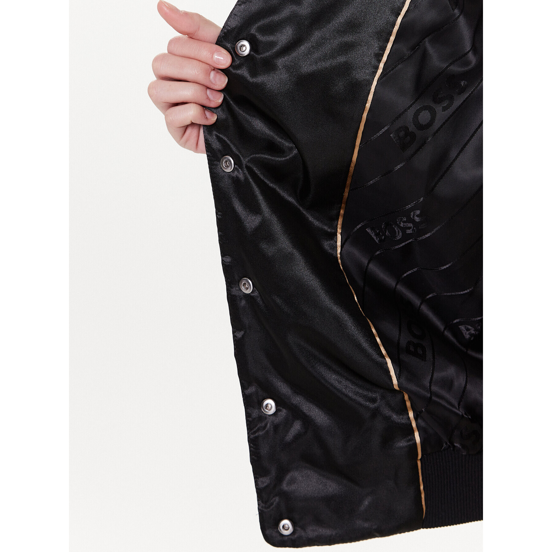 Boss Яке бомбър Jesata 50483747 Черен Oversize - Pepit.bg
