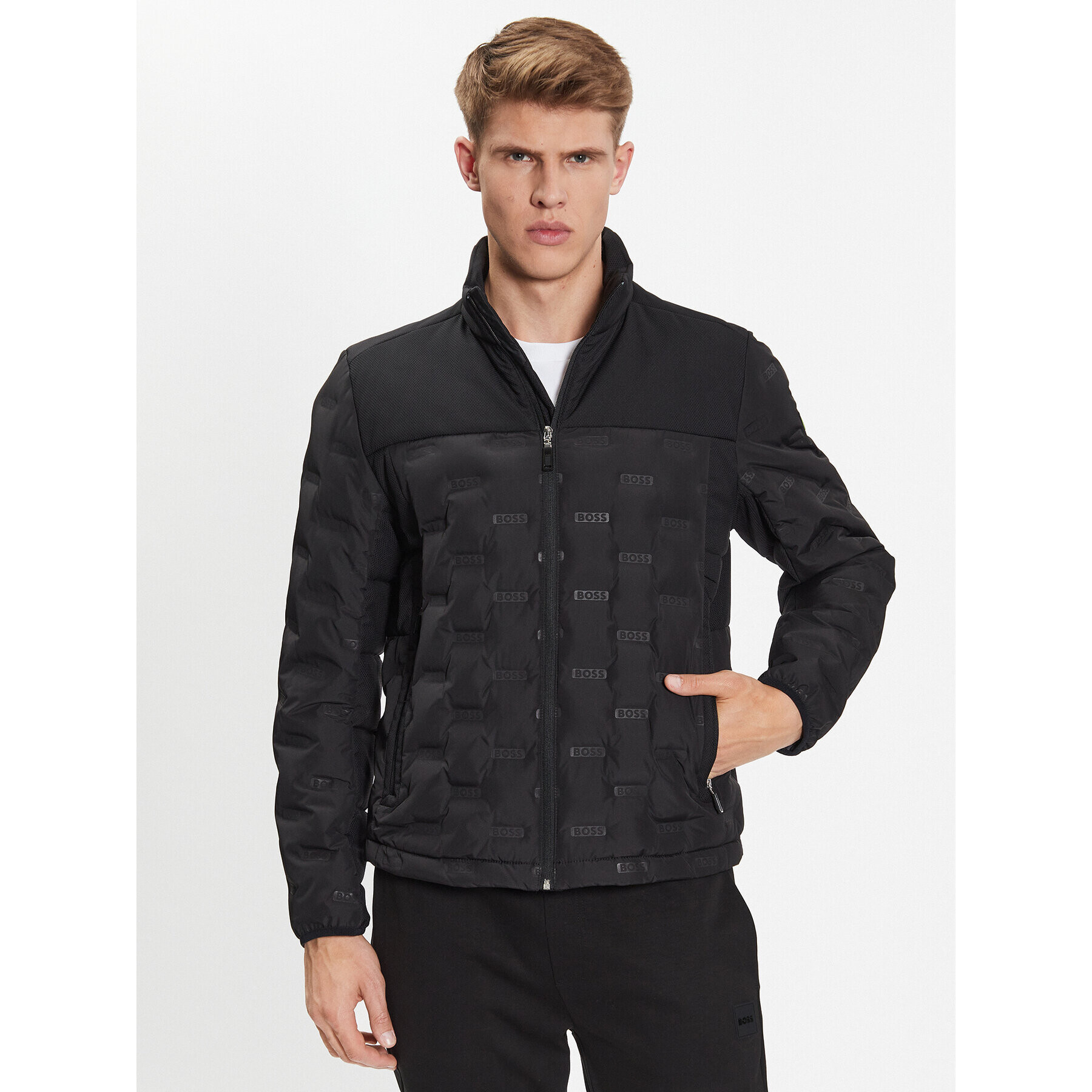Boss Преходно яке 50485935 Черен Regular Fit - Pepit.bg