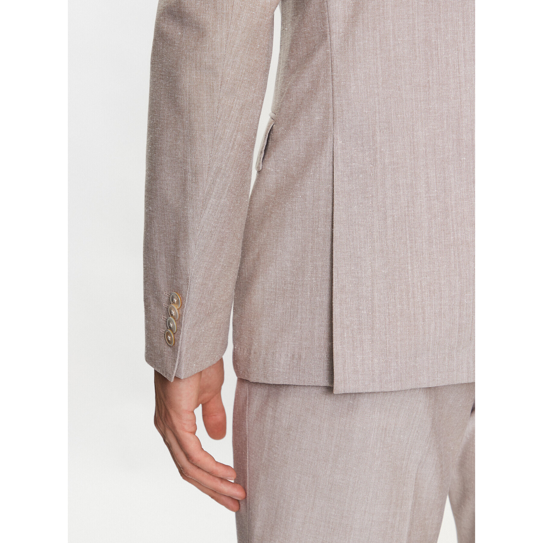Boss Сако 50489400 Бежов Slim Fit - Pepit.bg