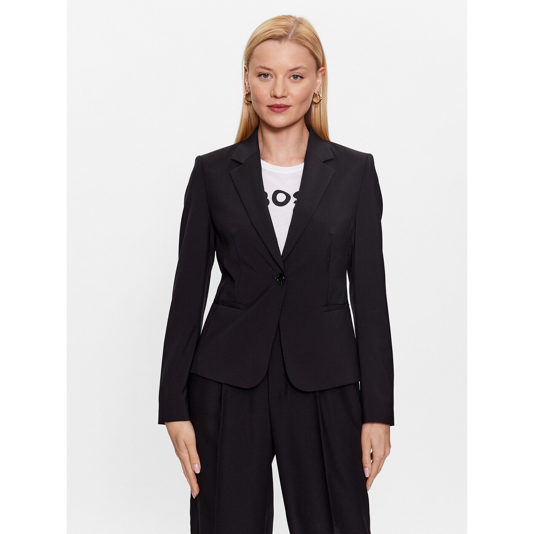 Boss Сако 50490020 Черен Slim Fit - Pepit.bg