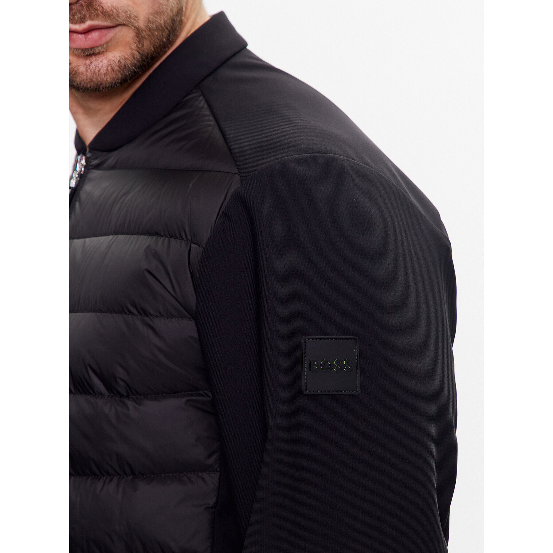 Boss Преходно яке 50491904 Черен Regular Fit - Pepit.bg