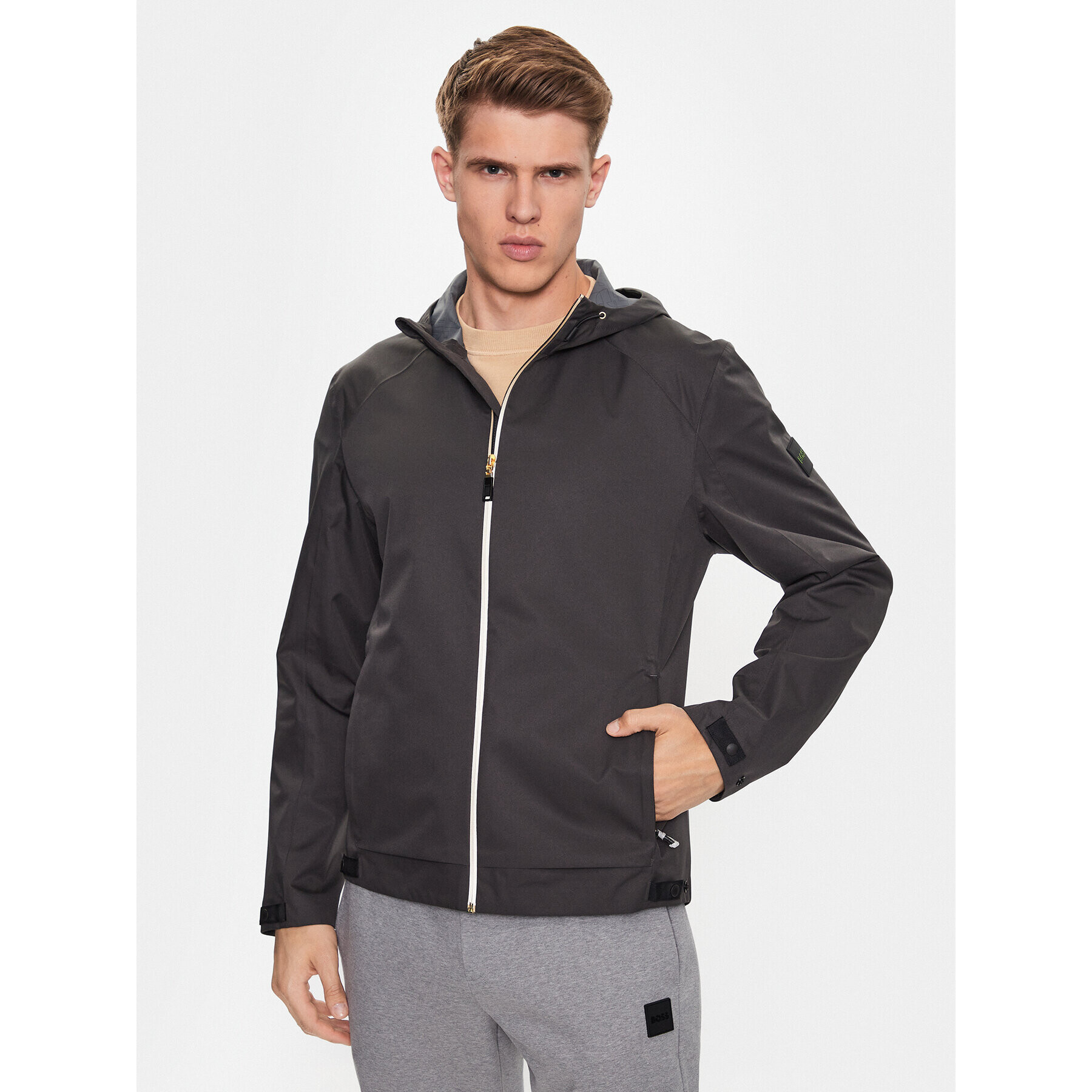 Boss Преходно яке 50491906 Сив Regular Fit - Pepit.bg