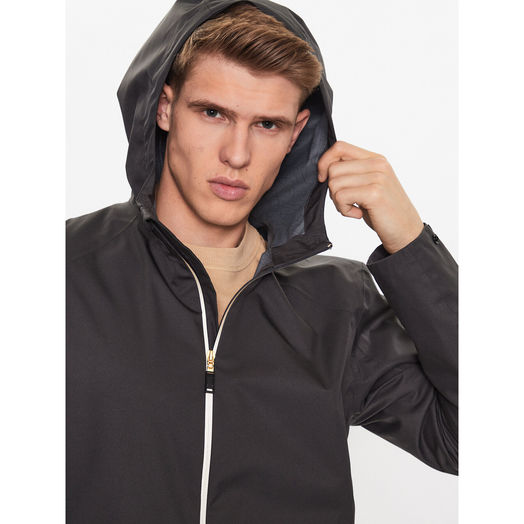 Boss Преходно яке 50491906 Сив Regular Fit - Pepit.bg