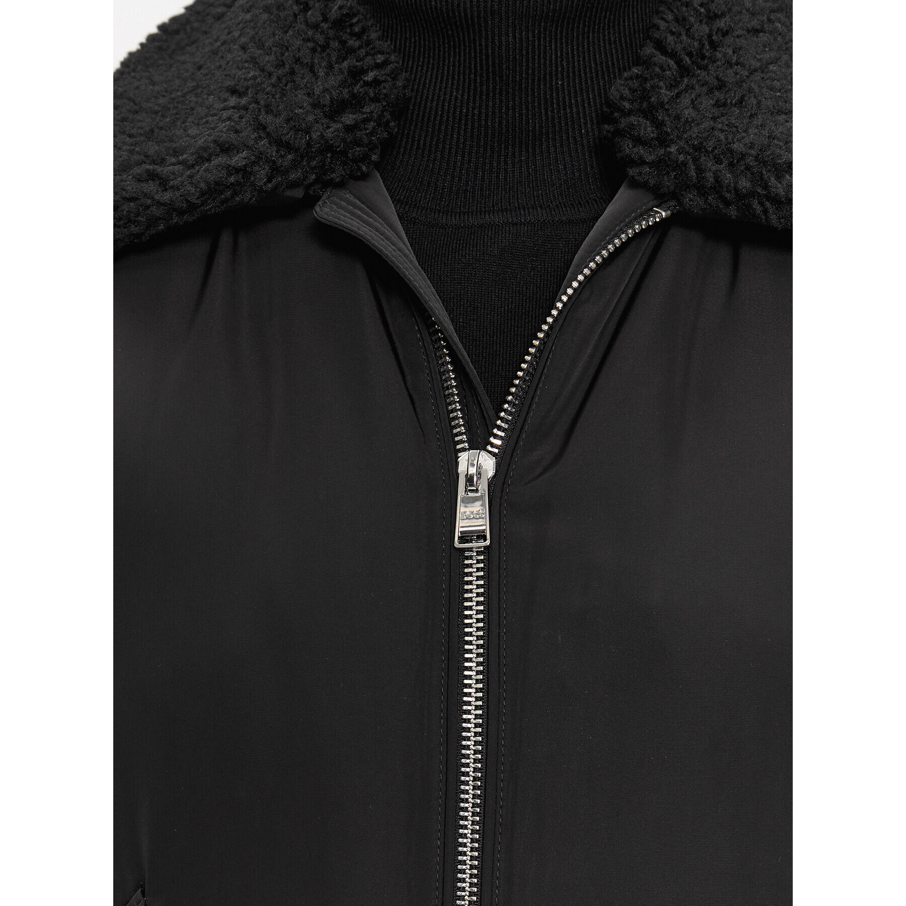 Boss Преходно яке Calliano 50498199 Черен Regular Fit - Pepit.bg